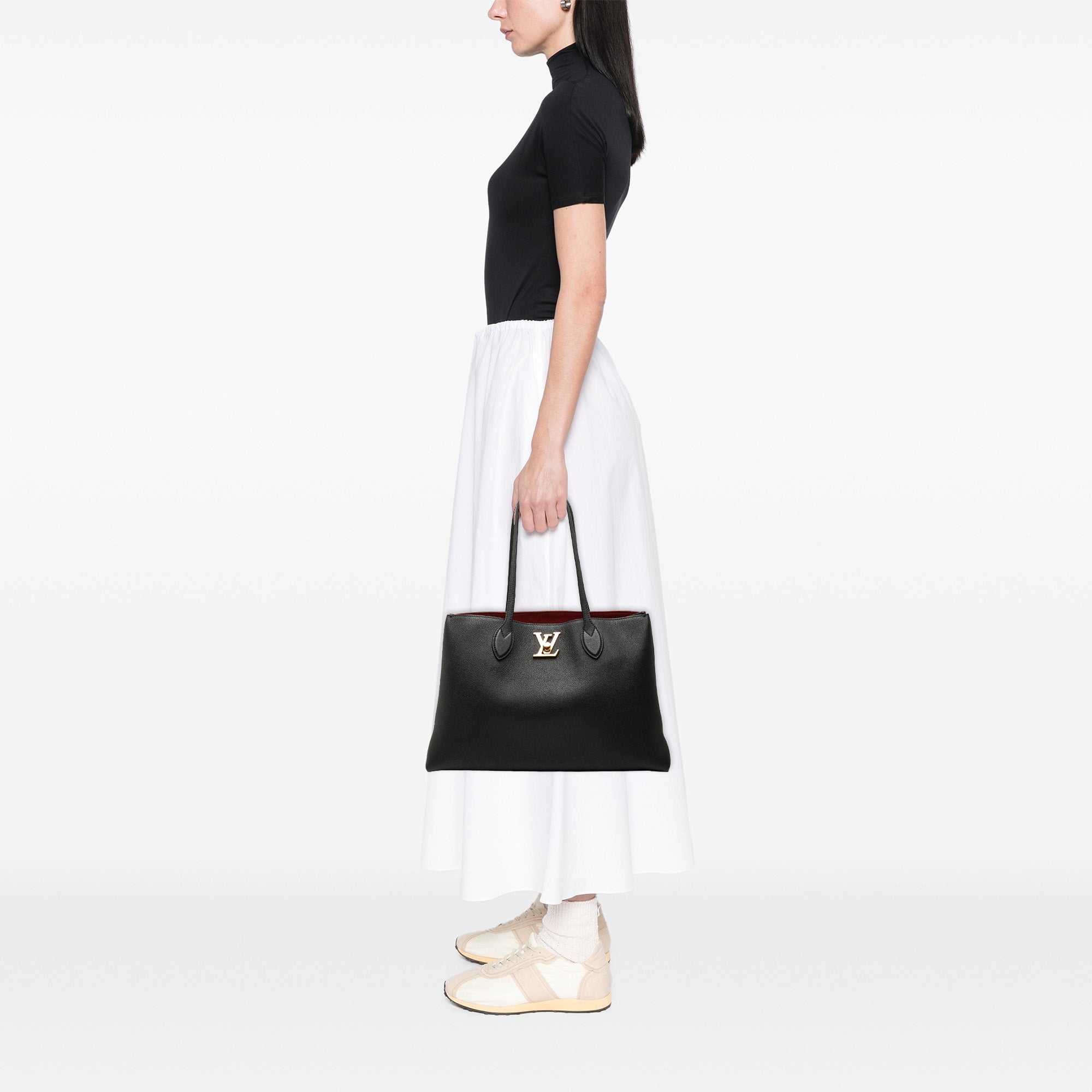 Louis Vuitton Leather Lockme Shopper Tote - image 6