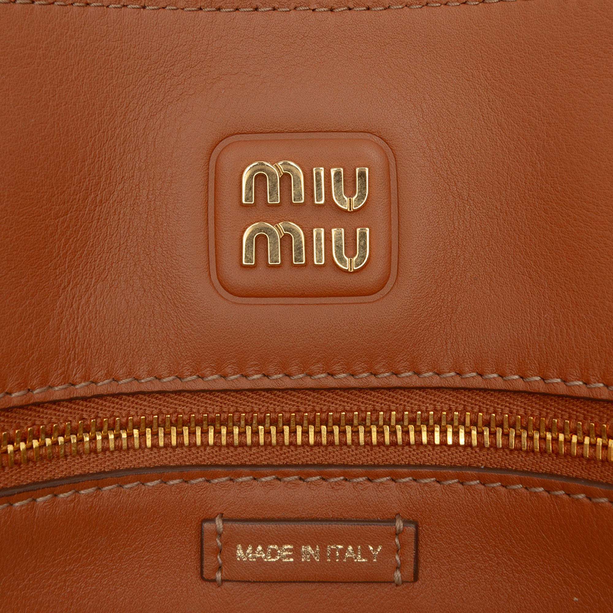 Miu Miu Softy Calfskin Embossed Logo Shoulder Bag - image 5