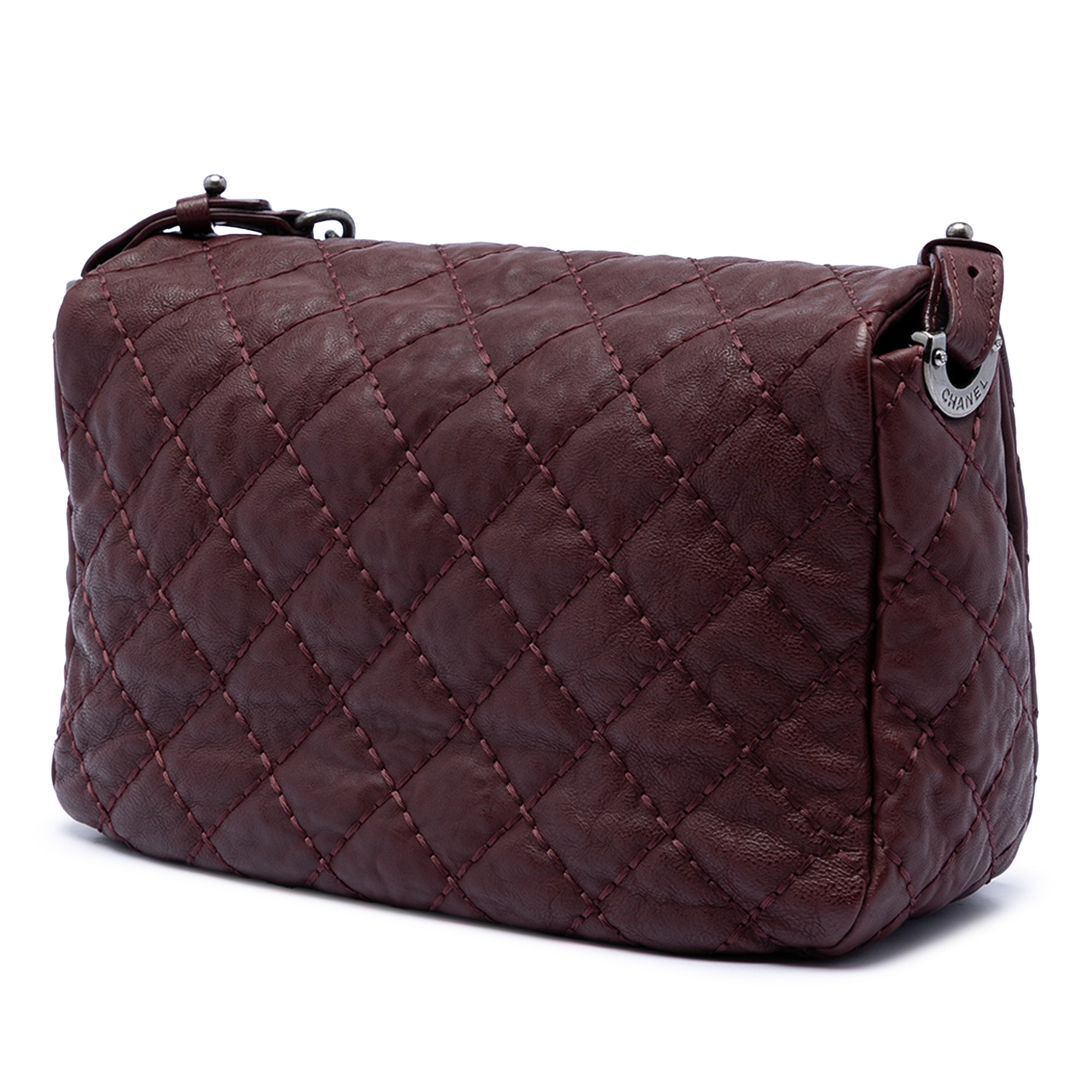 Chanel CC Quilted Calfskin Wild Stitch Full Flap - image 2