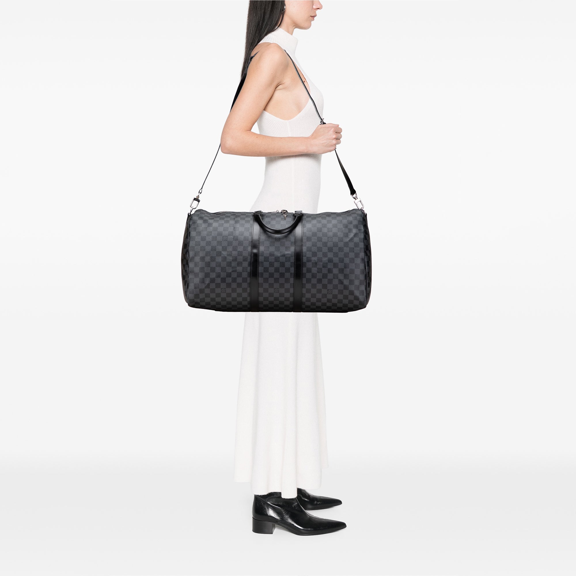 Louis Vuitton Damier Graphite Keepall Bandouliere 55 - image 11
