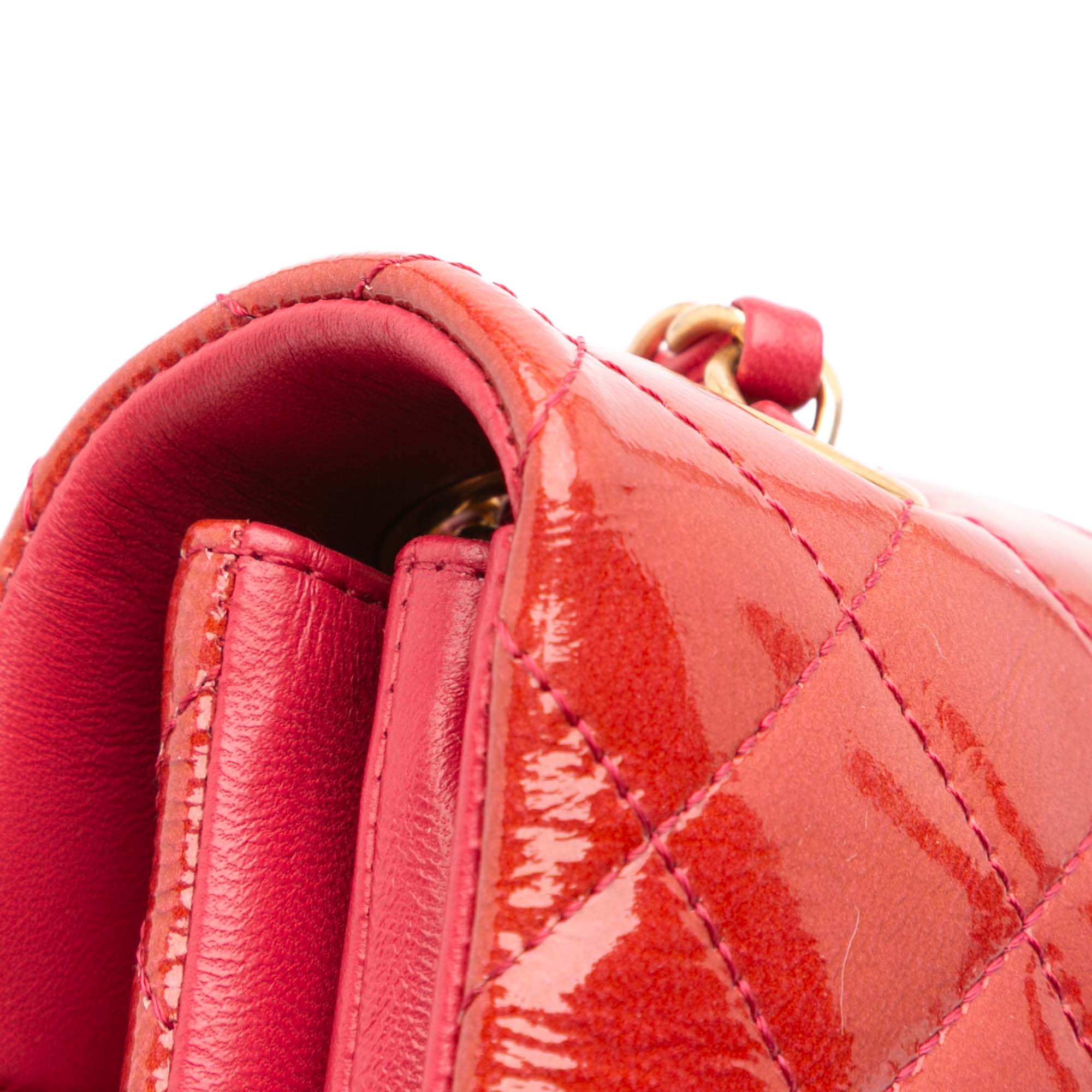 Chanel Quilted Patent Goatskin Pagoda Accordion Flap - image 10