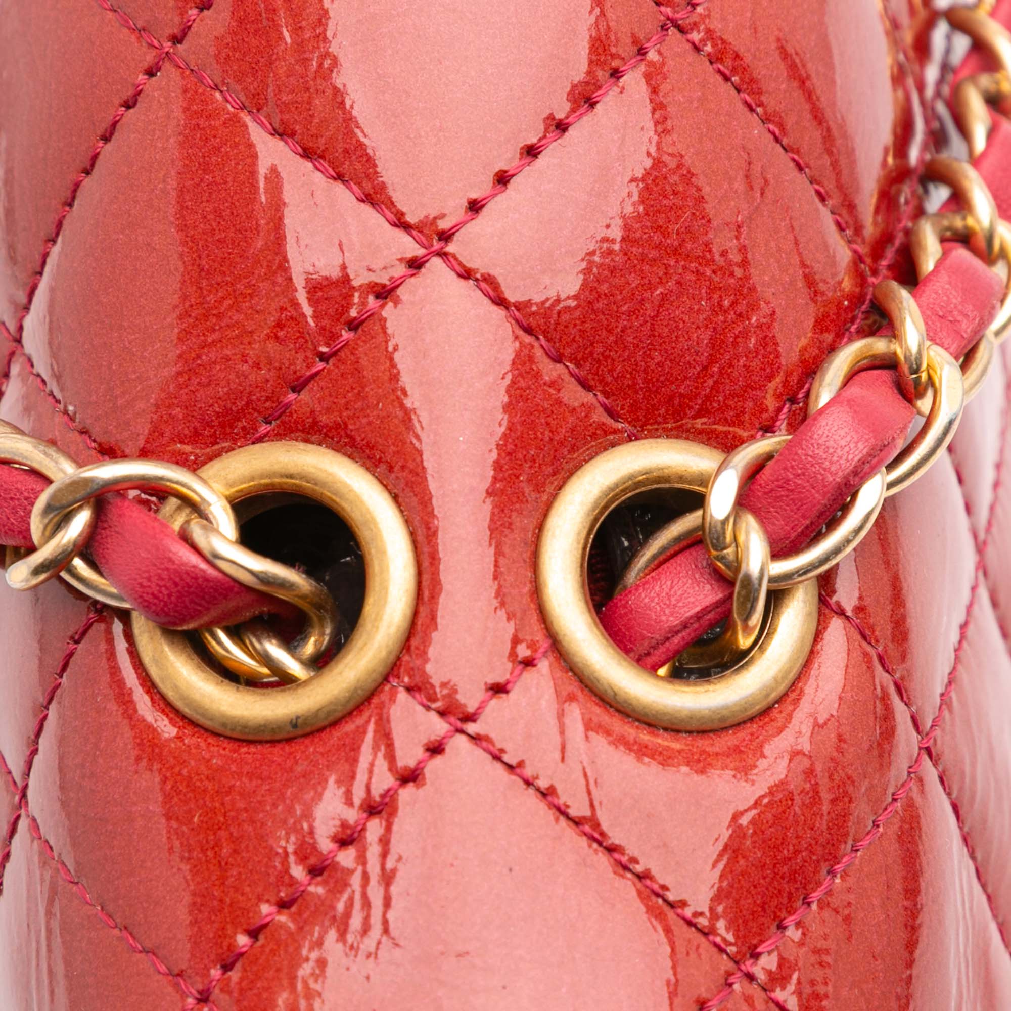Chanel Quilted Patent Goatskin Pagoda Accordion Flap - image 8