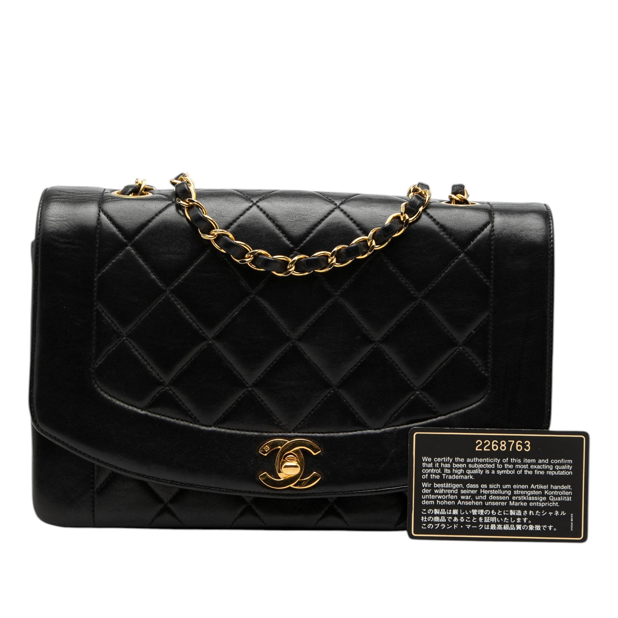 Chanel Medium Lambskin Diana Flap - image 8