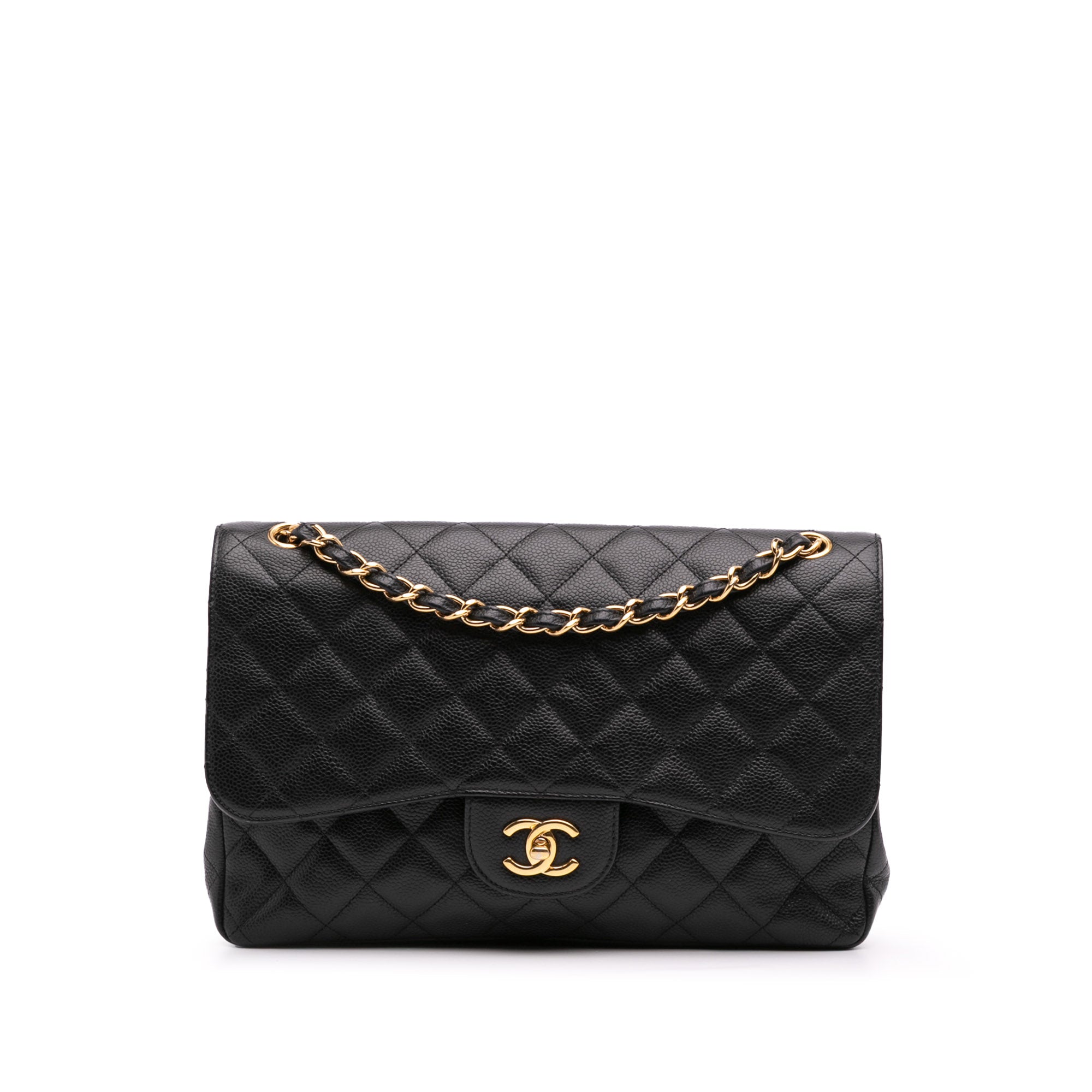 Chanel Jumbo Classic Caviar Double Flap - image 1