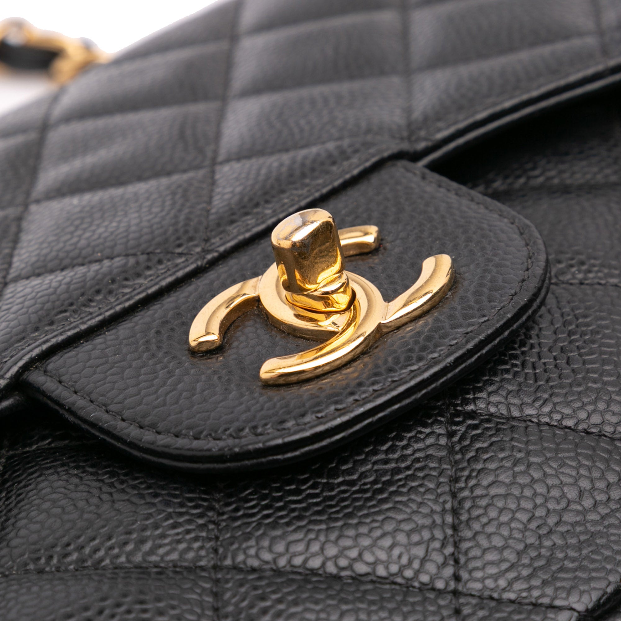 Chanel Jumbo Classic Caviar Double Flap - image 10