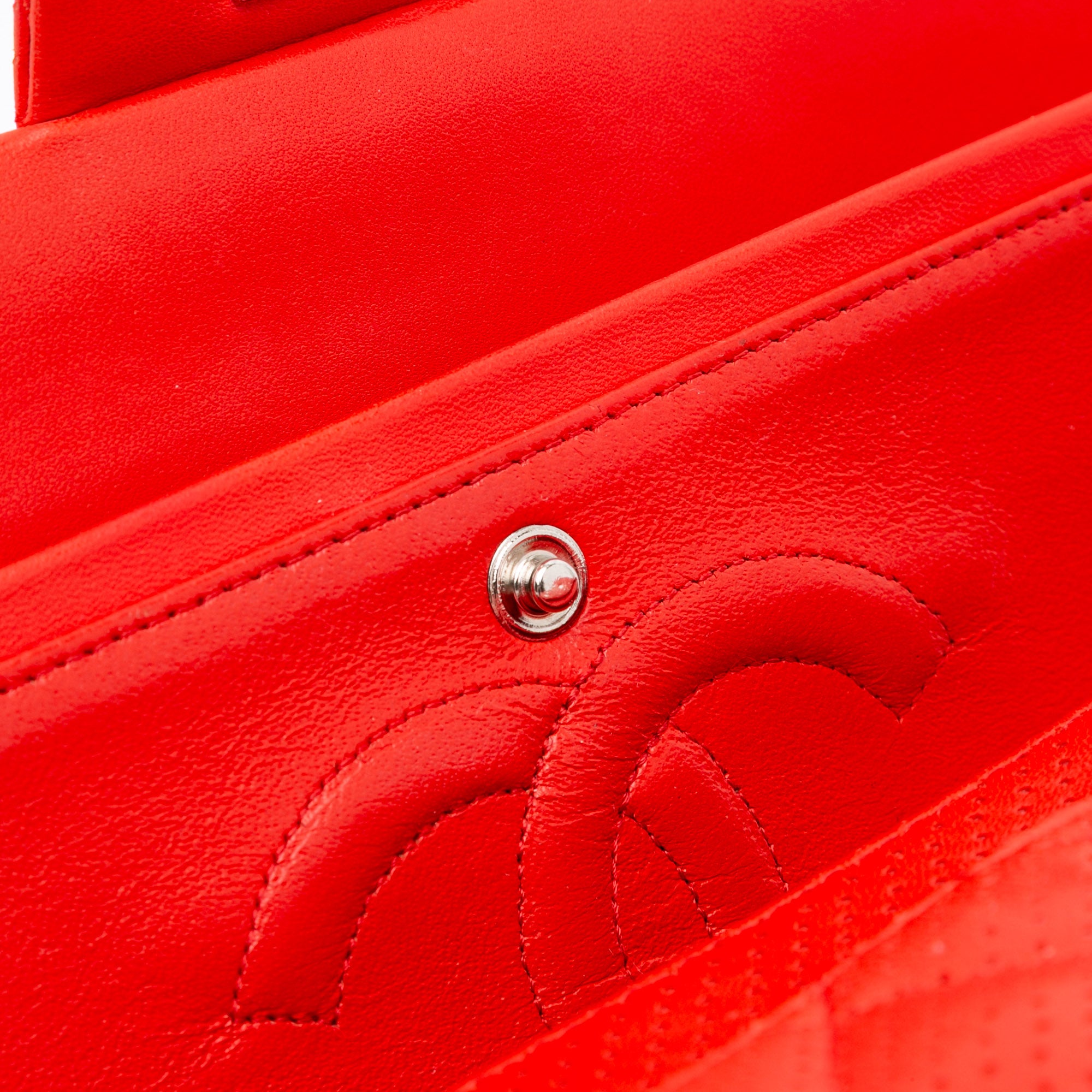 Chanel Medium Classic Perforated Lambskin Double Flap - image 11