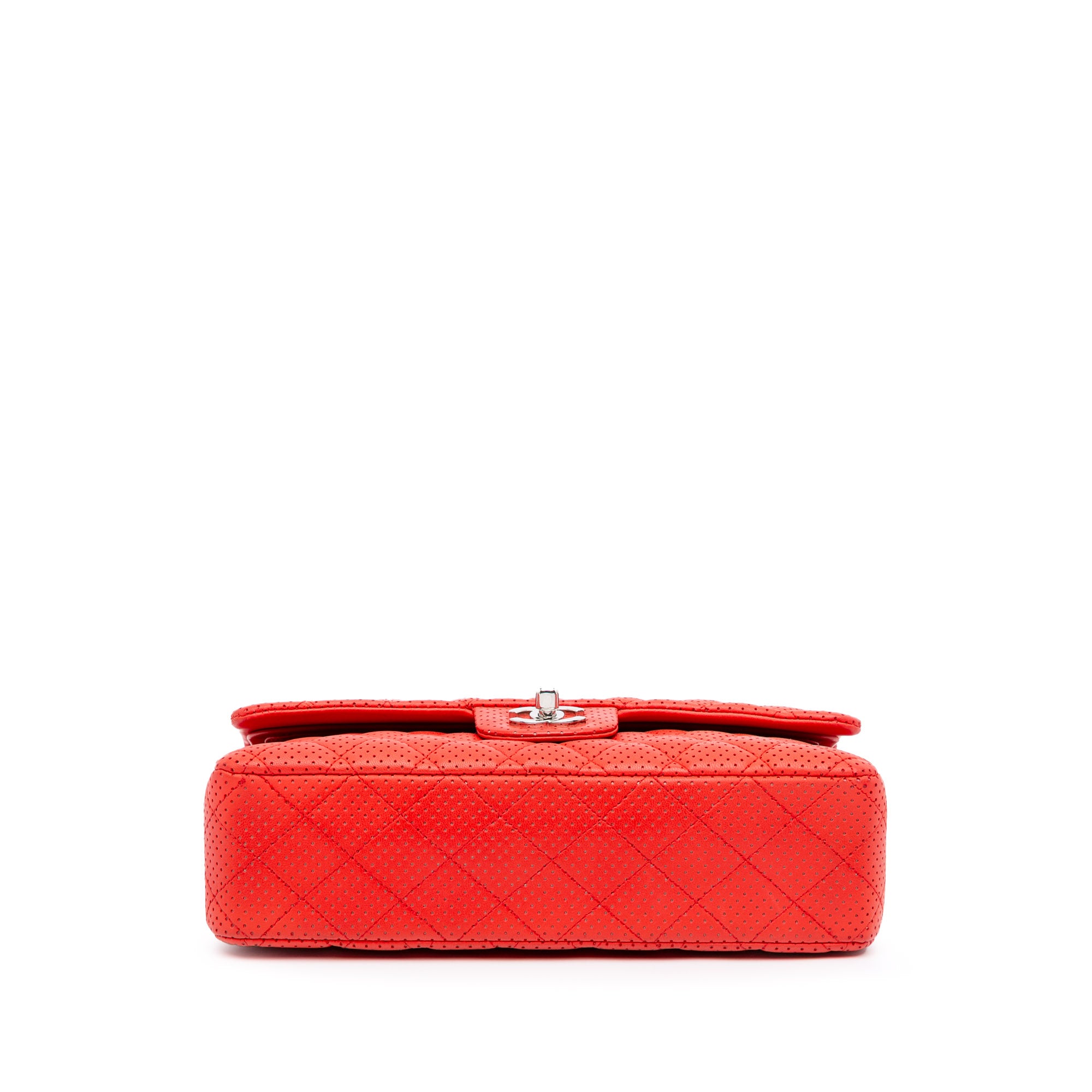 Chanel Medium Classic Perforated Lambskin Double Flap - image 3