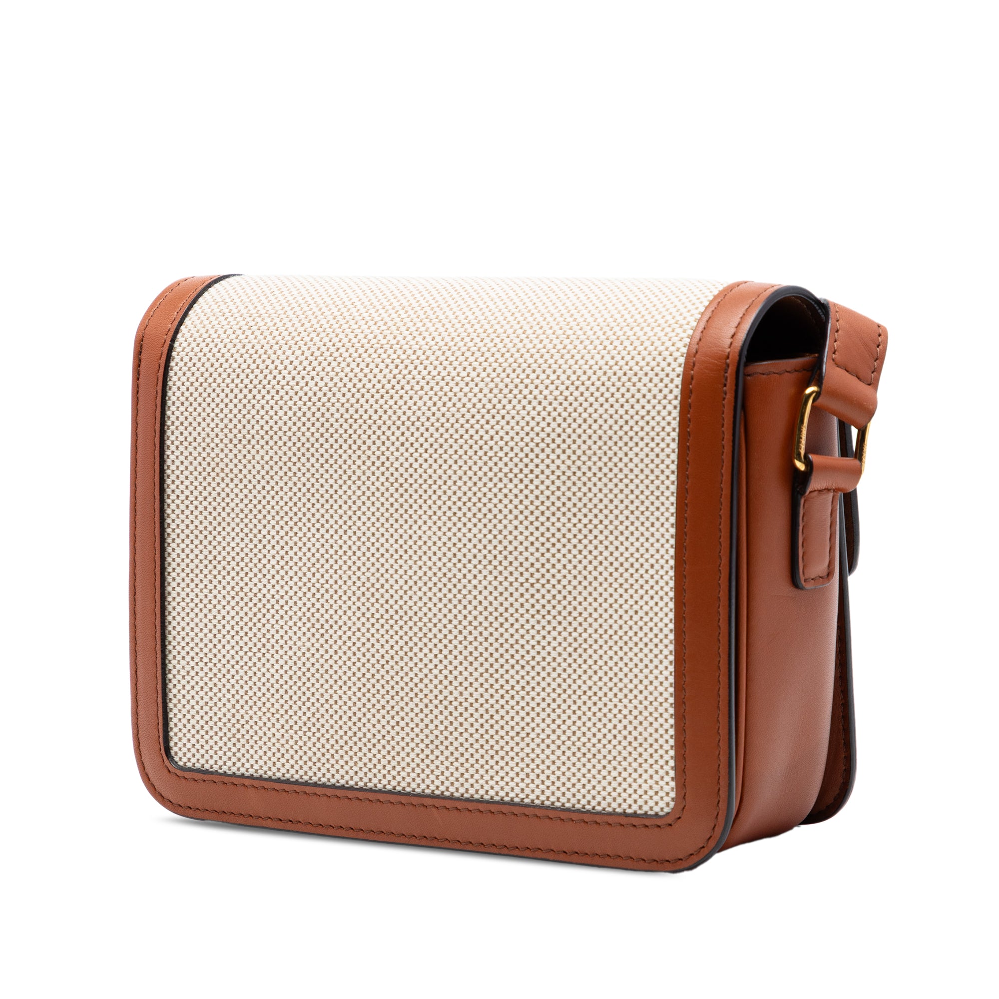 Celine Teen Canvas and Calfskin Triomphe Crossbody - image 2