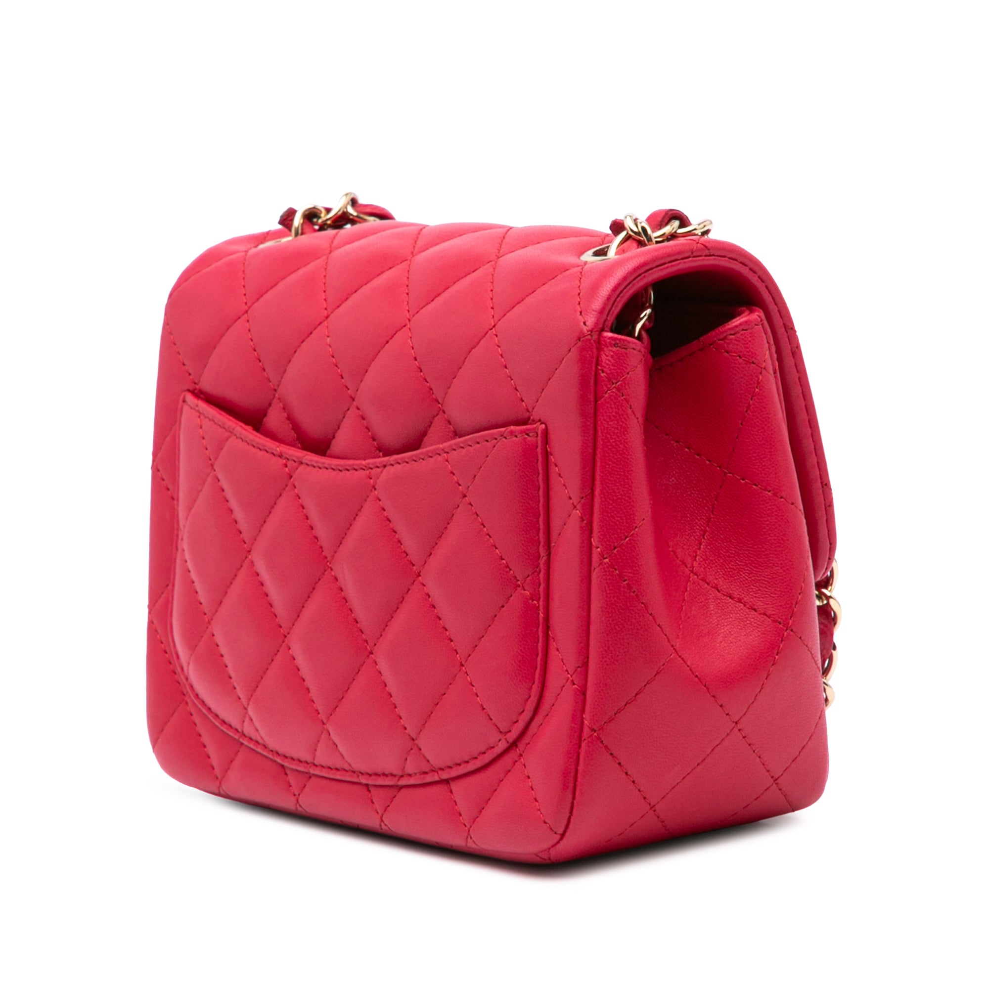 Chanel Mini Square Classic Lambskin Single Flap - image 2