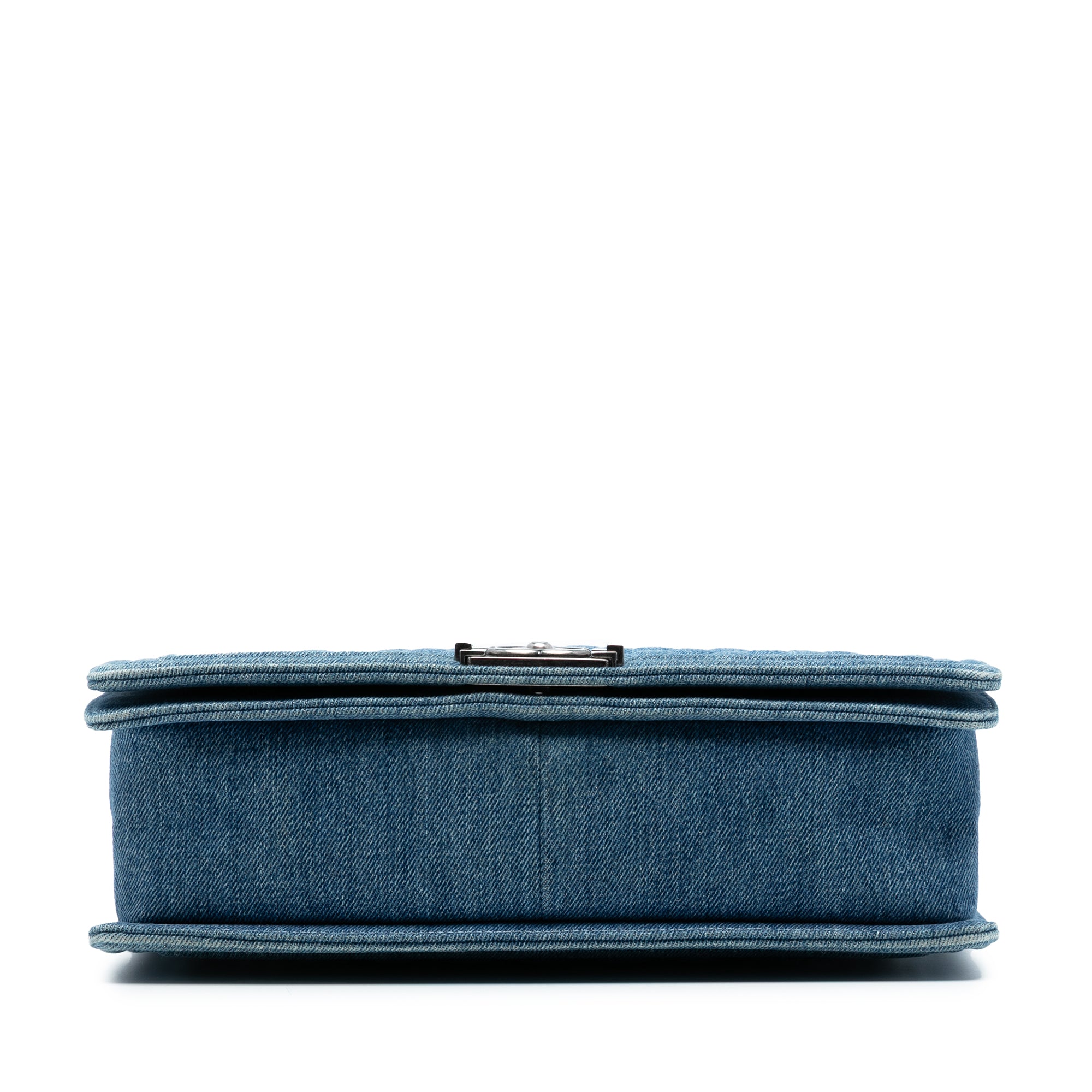 Chanel Large Quilted Denim Boy Flap - image 3