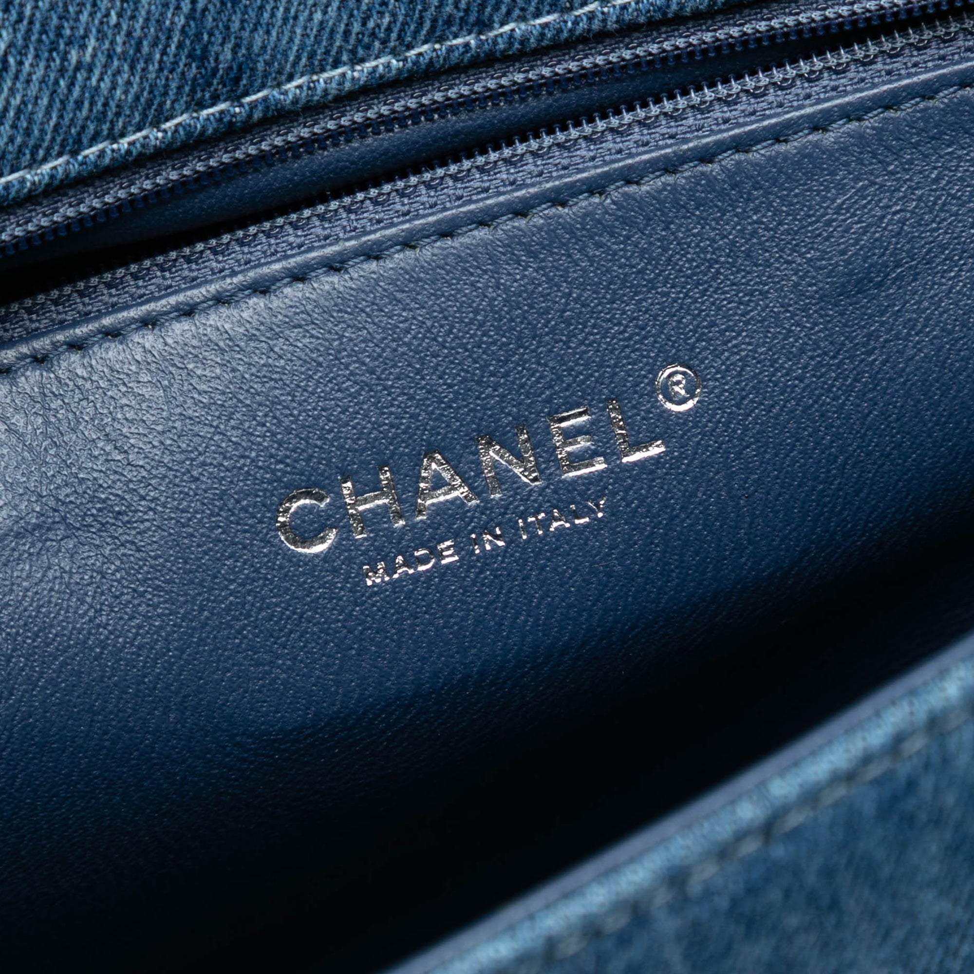 Chanel Large Quilted Denim Boy Flap - image 5