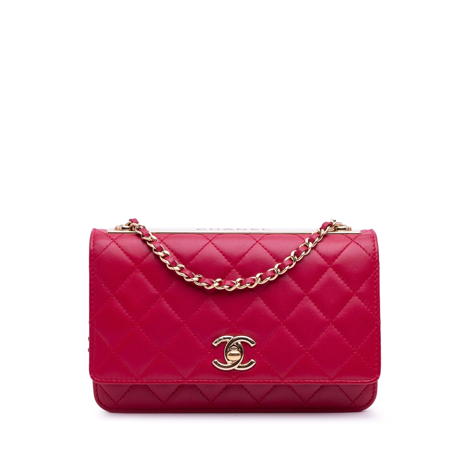 Chanel Lambskin Pearl Crush Wallet On Chain - image 1