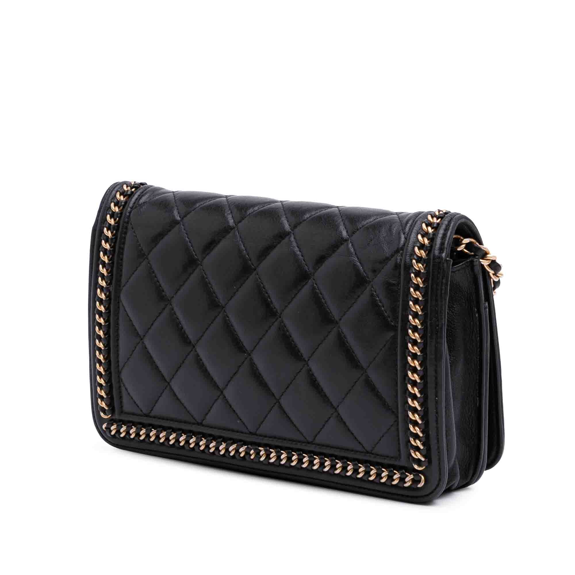 Chanel Quilted Calfskin Chain Around Boy Wallet On Chain - image 2