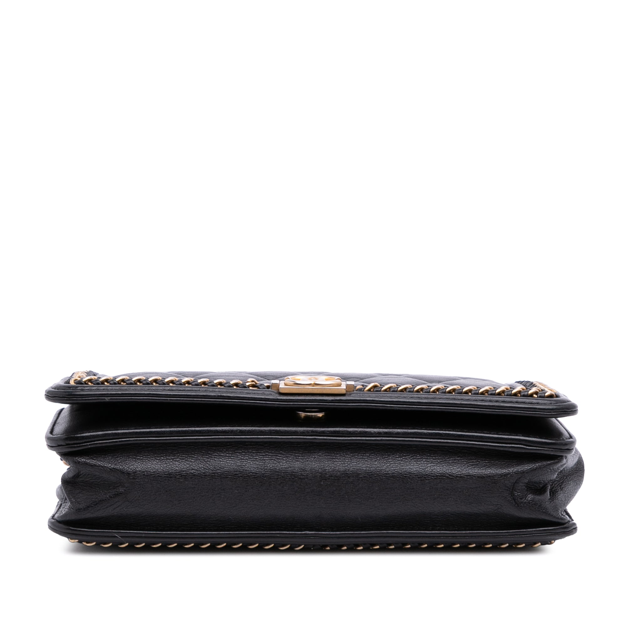 Chanel Quilted Calfskin Chain Around Boy Wallet On Chain - image 3
