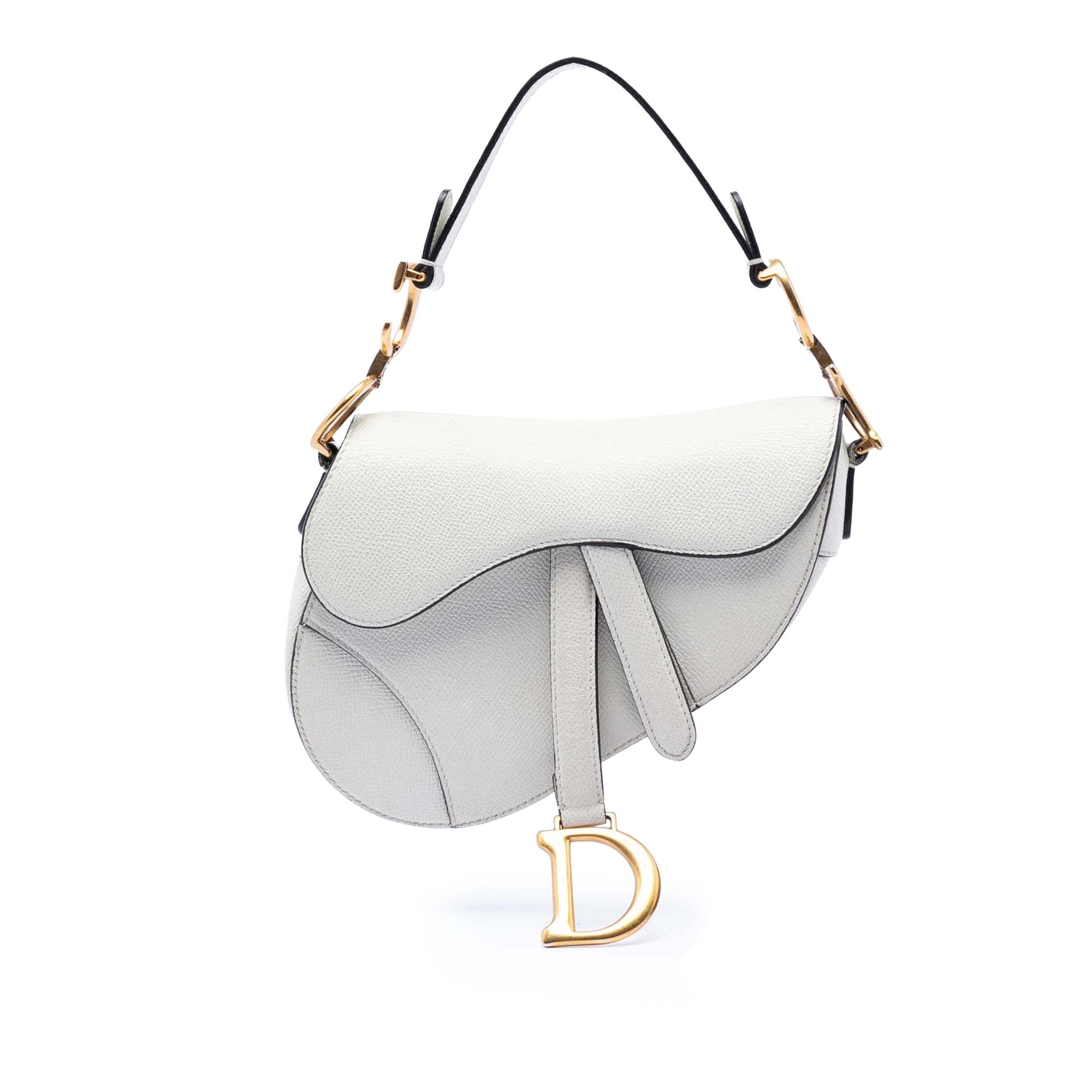 Dior Mini Grained Calfskin Saddle Bag - image 1