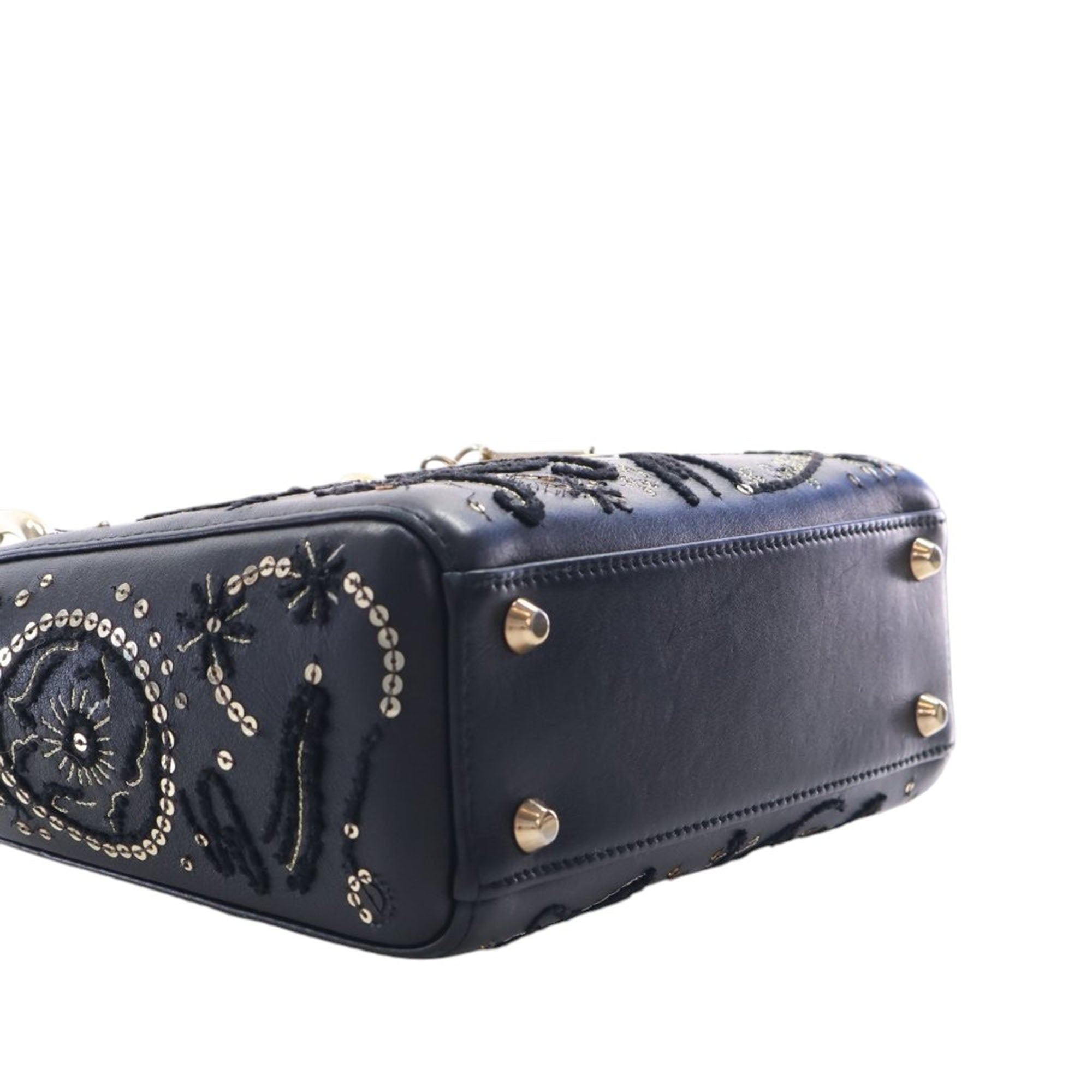 Dior Mini Lambskin Embroidered Sequin Astrology Lady Dior - image 13