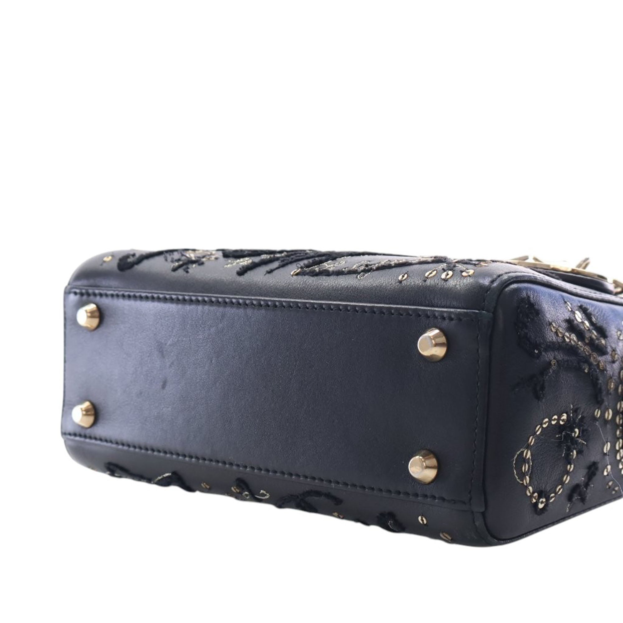 Dior Mini Lambskin Embroidered Sequin Astrology Lady Dior - image 14