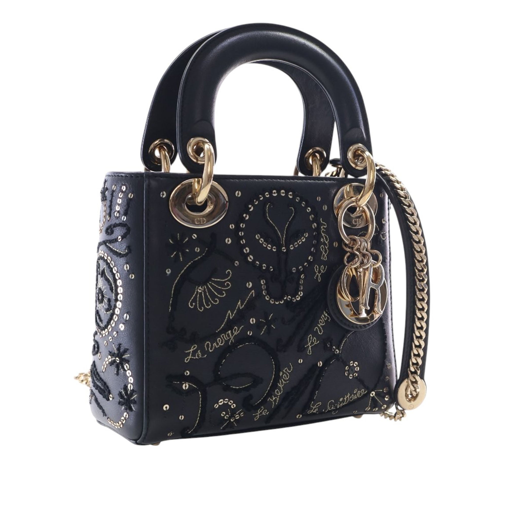 Dior Mini Lambskin Embroidered Sequin Astrology Lady Dior - image 6