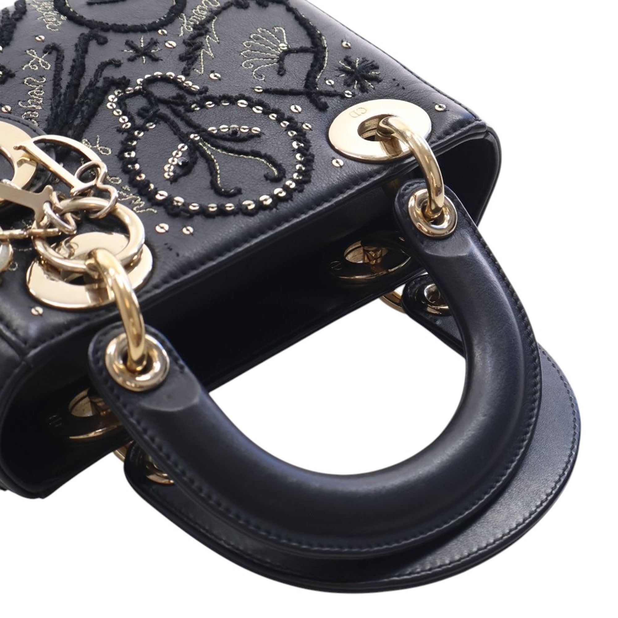 Dior Mini Lambskin Embroidered Sequin Astrology Lady Dior - image 8