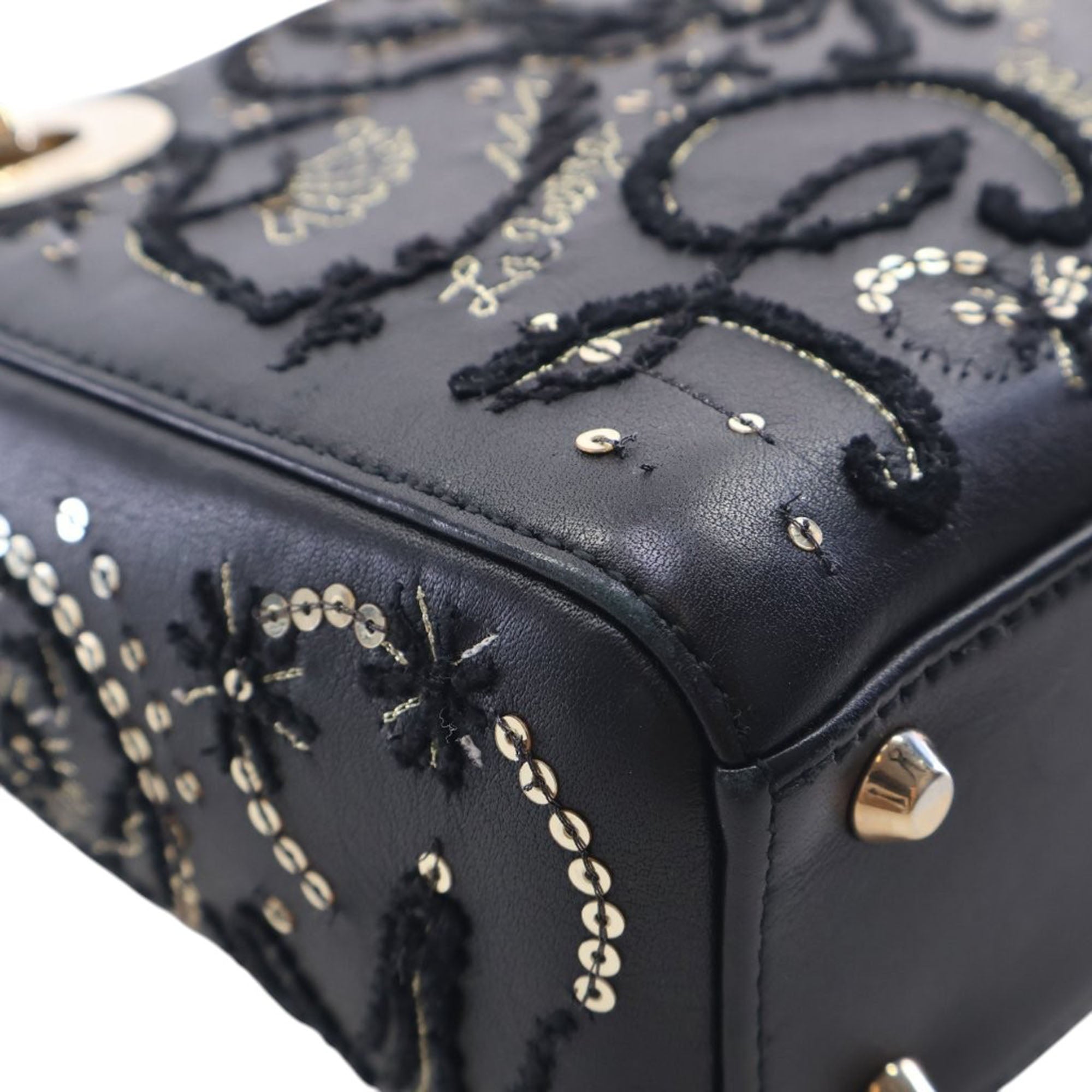 Dior Mini Lambskin Embroidered Sequin Astrology Lady Dior - image 9