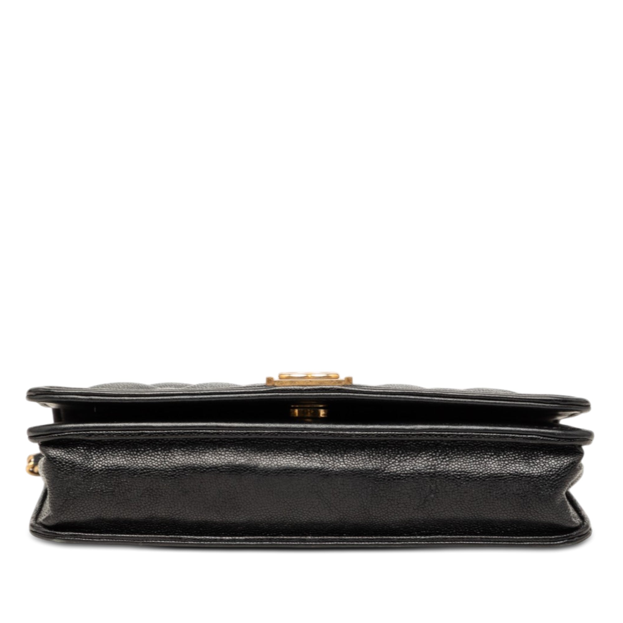 Chanel Quilted Caviar Boy Wallet on Chain - image 3