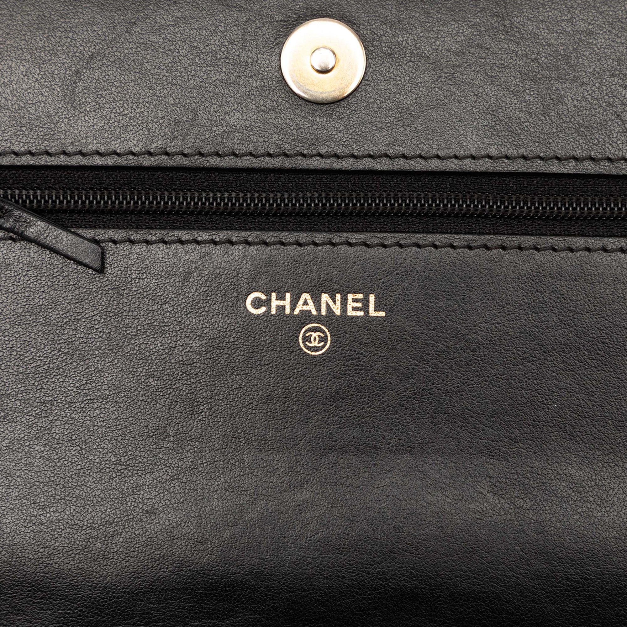 Chanel Quilted Caviar Boy Wallet on Chain - image 5