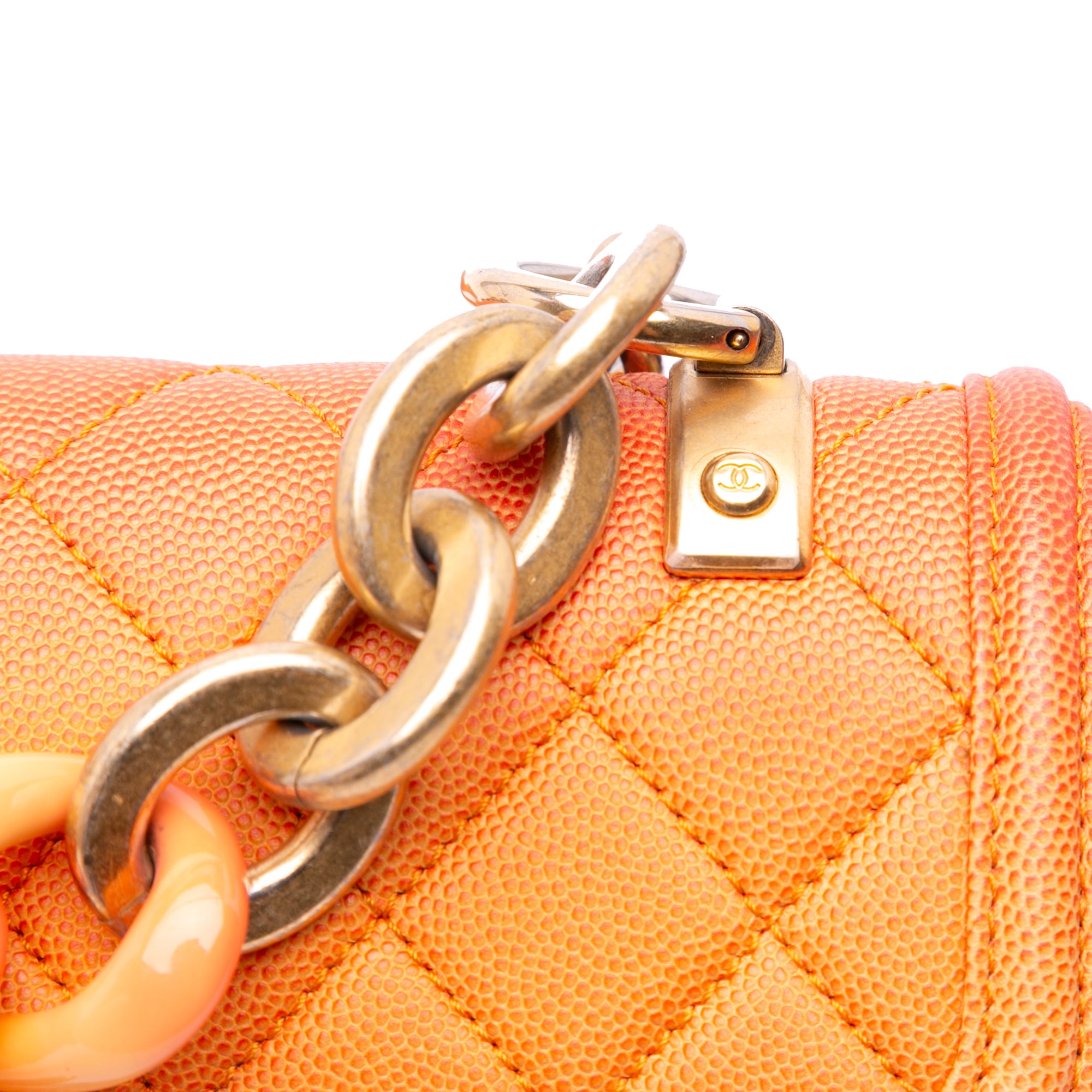 Chanel Small Quilted Caviar Sunset On The Sea Flap - image 10