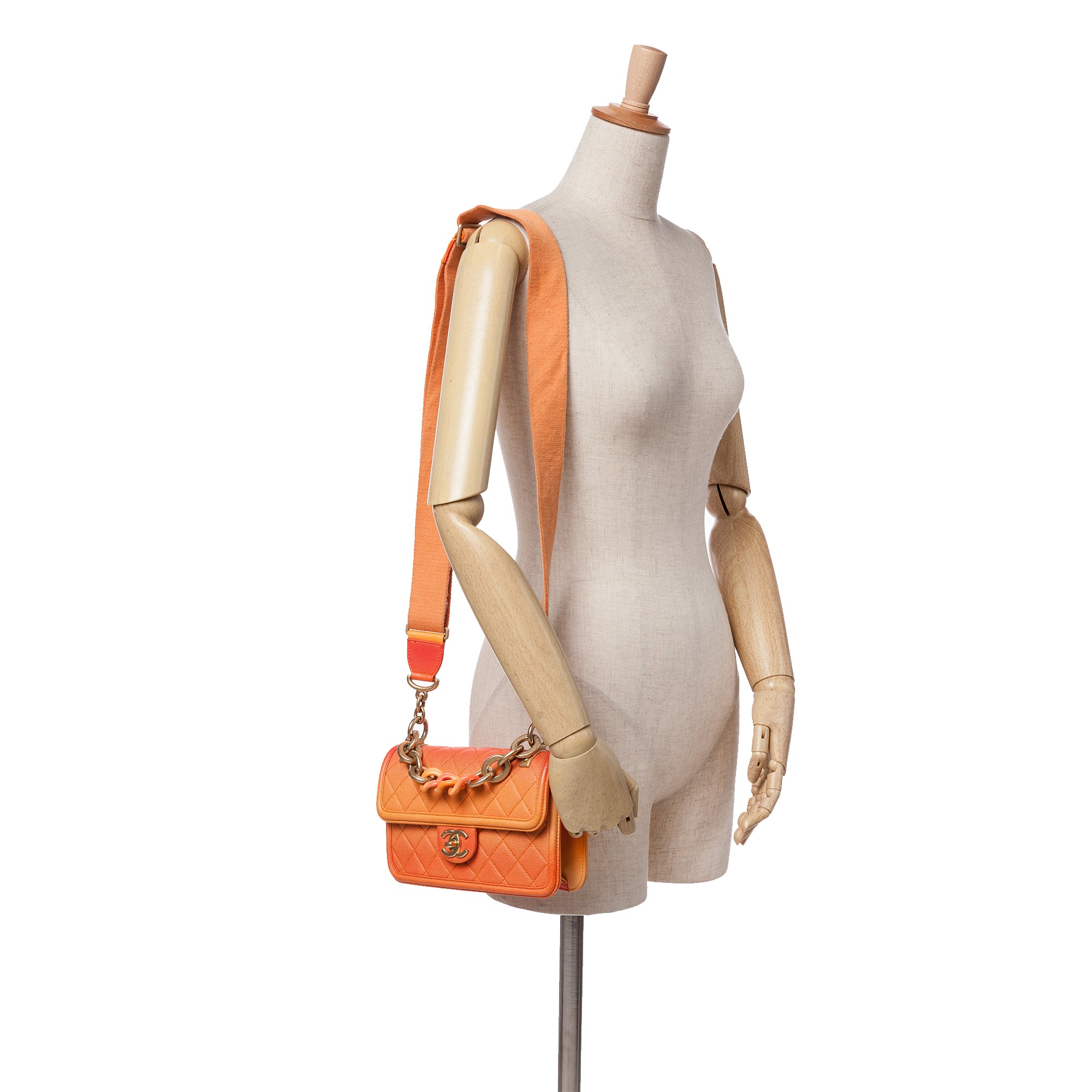 Chanel Small Quilted Caviar Sunset On The Sea Flap - image 12
