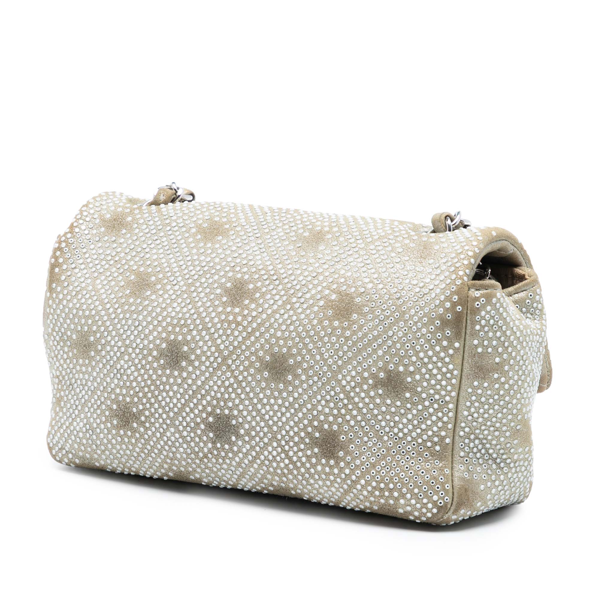 Chanel Mini Rectangular Iridescent Calfskin Strass Embellished Single Flap - image 2