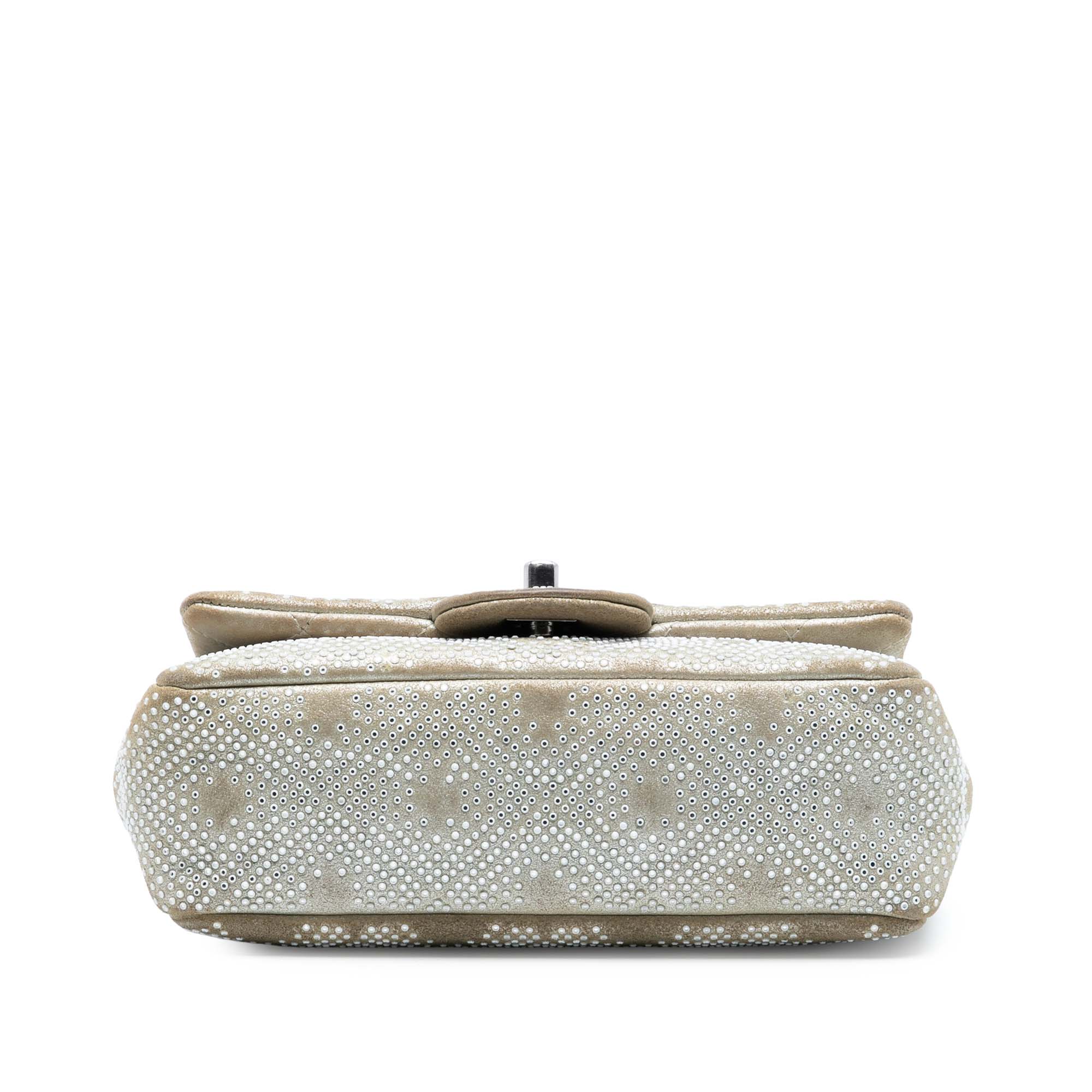 Chanel Mini Rectangular Iridescent Calfskin Strass Embellished Single Flap - image 3