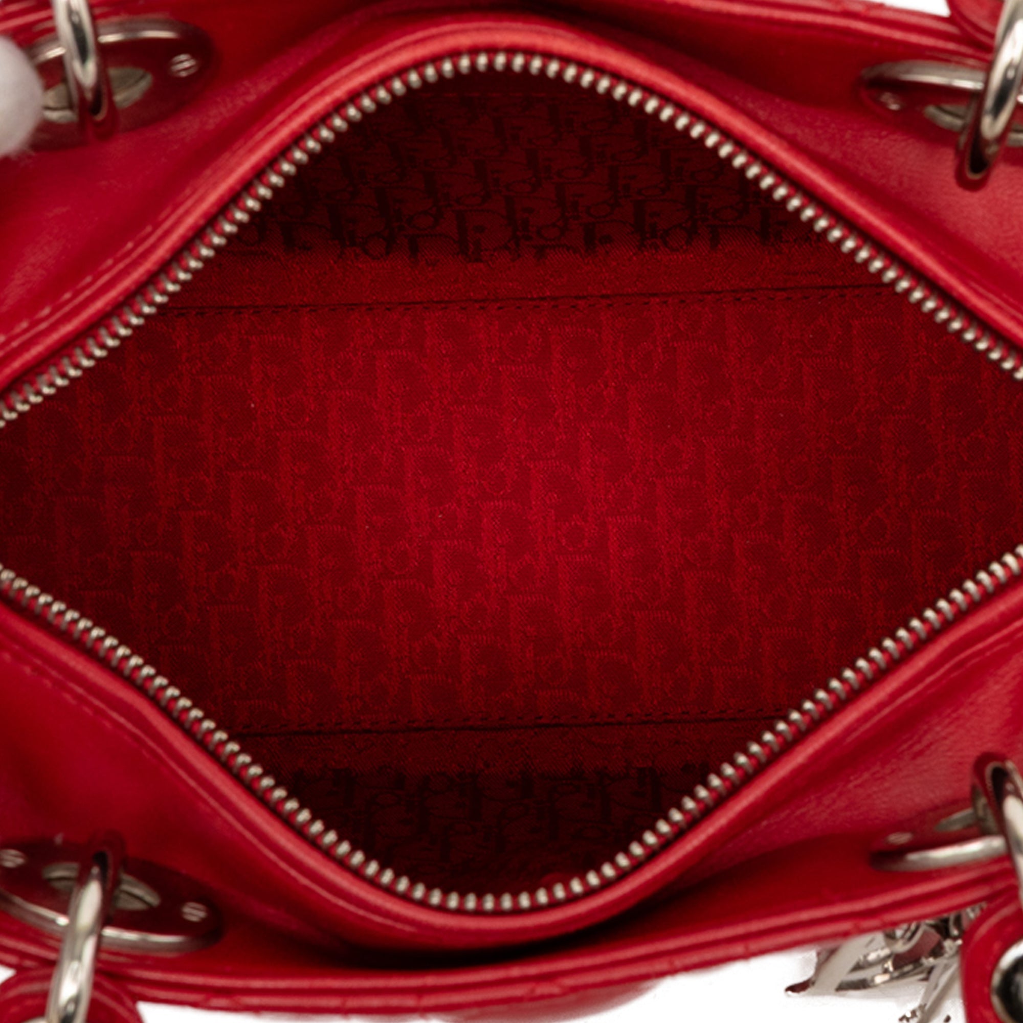 Dior Medium Lambskin Cannage Lady Dior - image 4