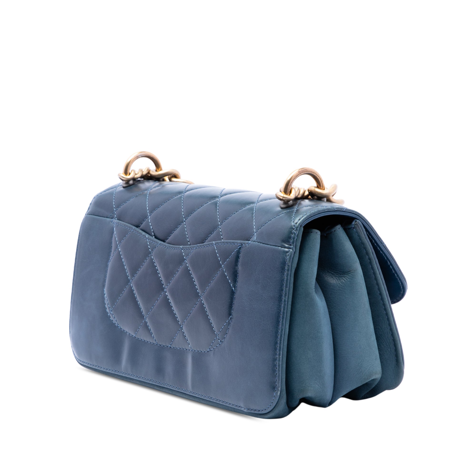 Chanel Small Quilted Calfskin Straight Lined Flap - image 2