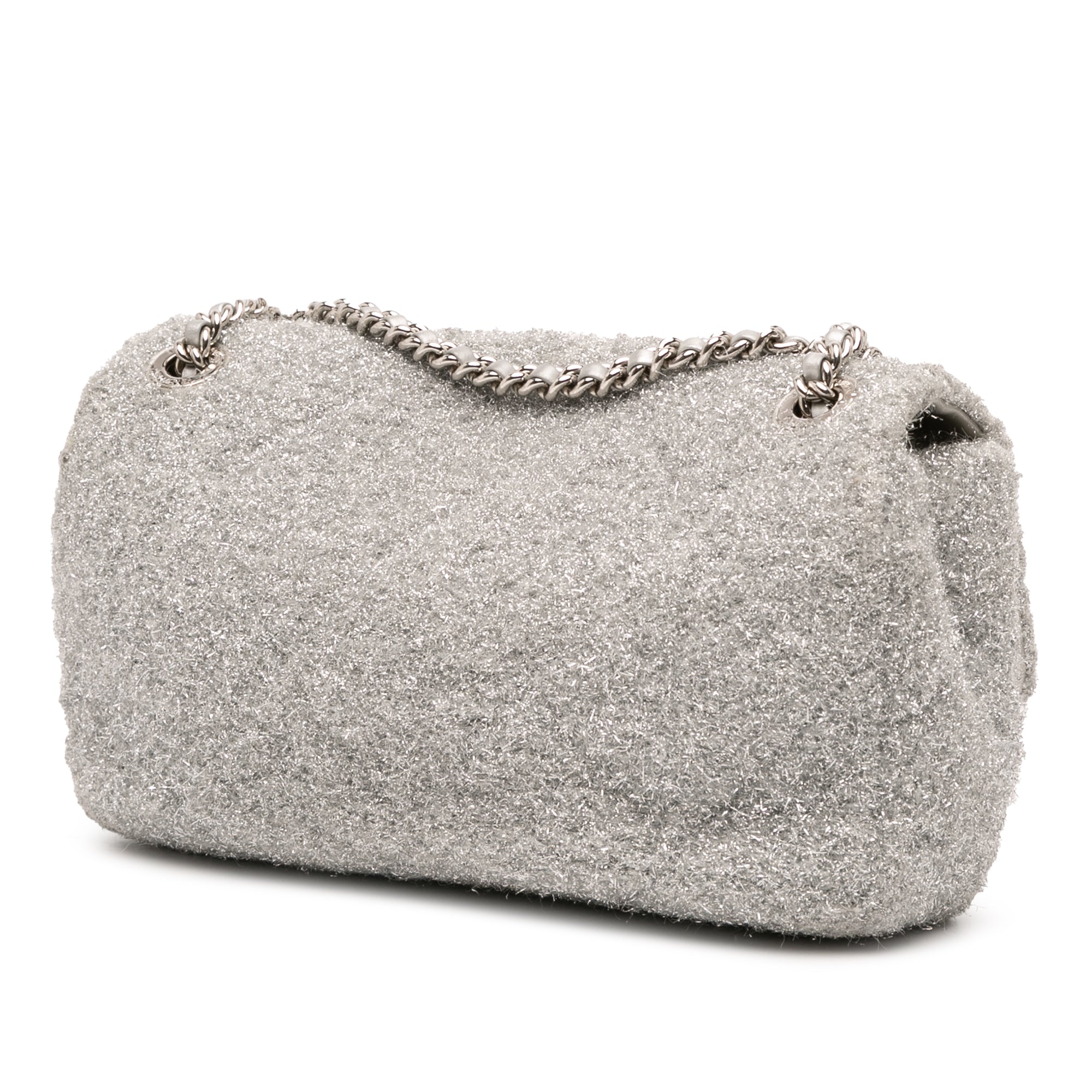 Chanel Medium Quilted Lurex Ground Control Pluto Glitter Flap - image 2