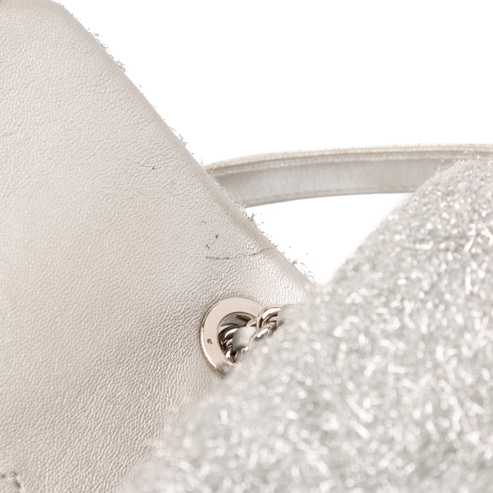 Chanel Medium Quilted Lurex Ground Control Pluto Glitter Flap - image 9