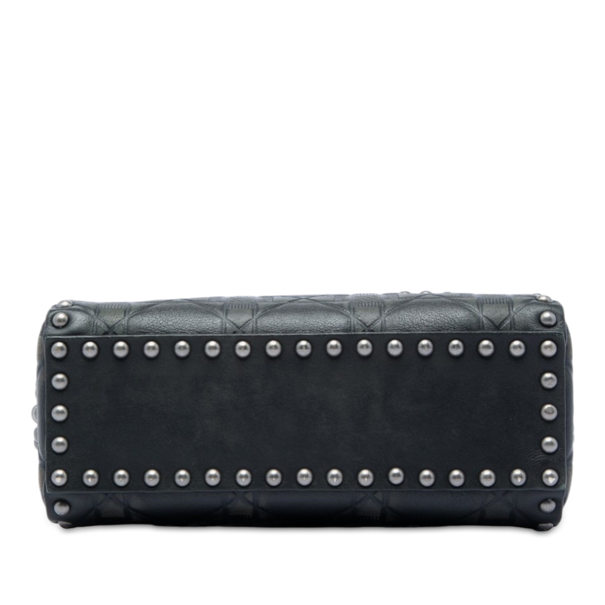 Dior Mini Calfskin Cannage Studded Flower Lady Dior - image 3