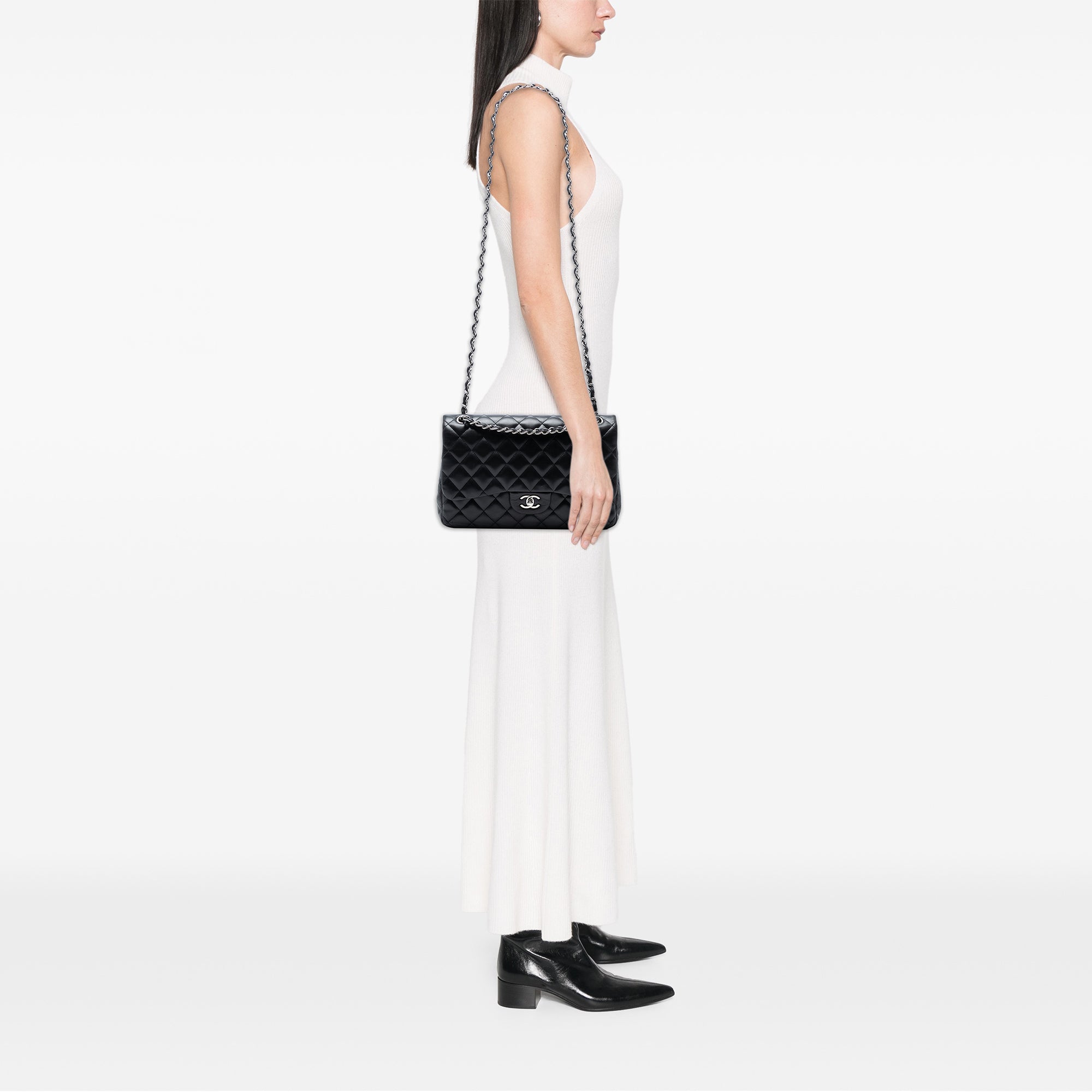 Chanel Jumbo Classic Lambskin Double Flap - image 7
