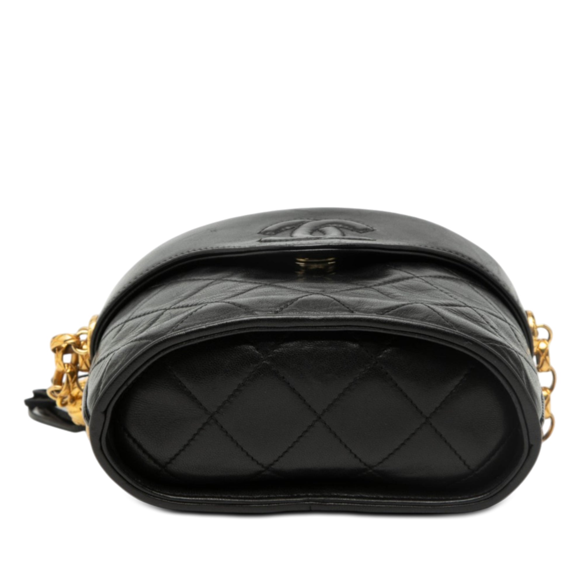 Chanel CC Quilted Lambskin Tassel Vanity Bag - image 3