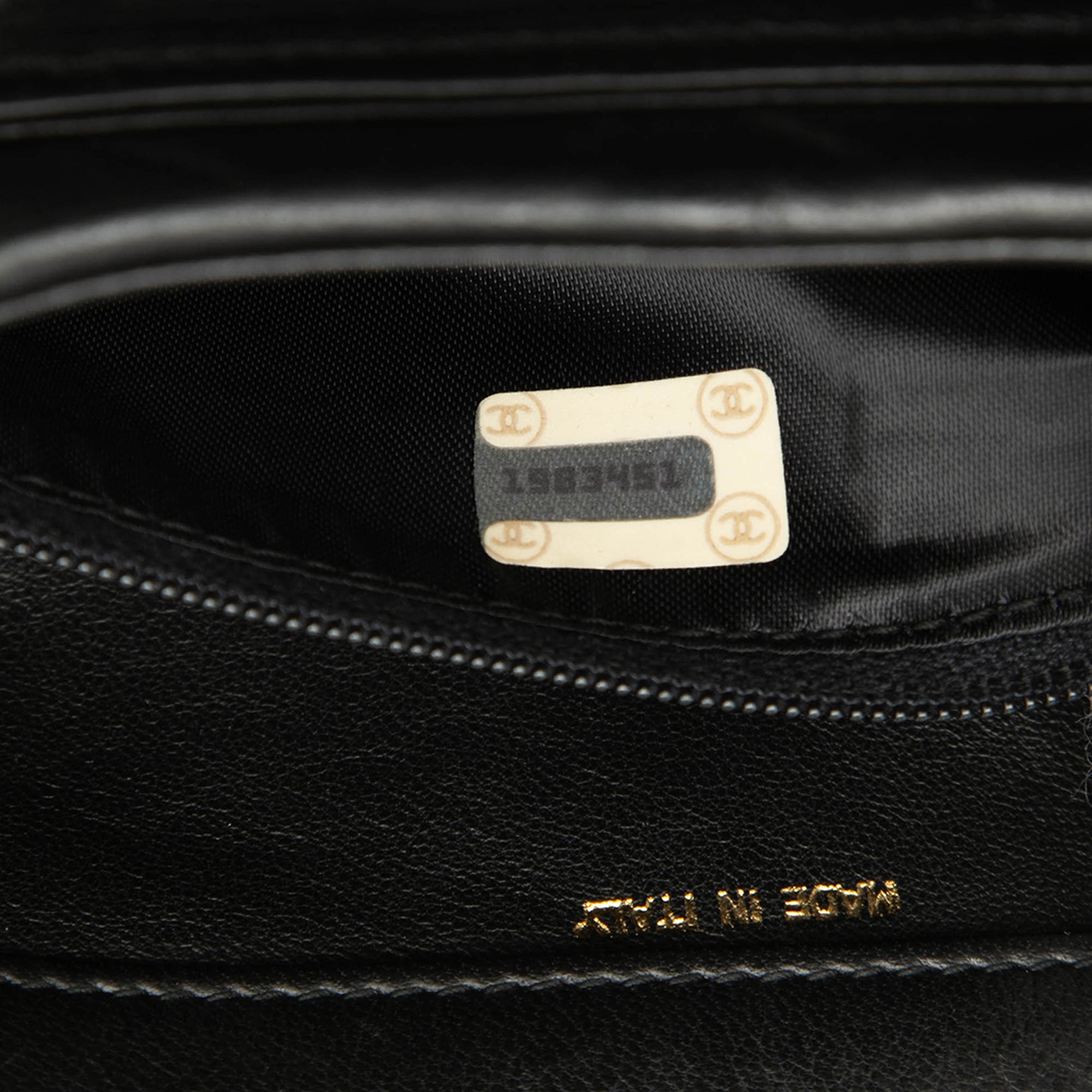 Chanel CC Quilted Lambskin Tassel Vanity Bag - image 6
