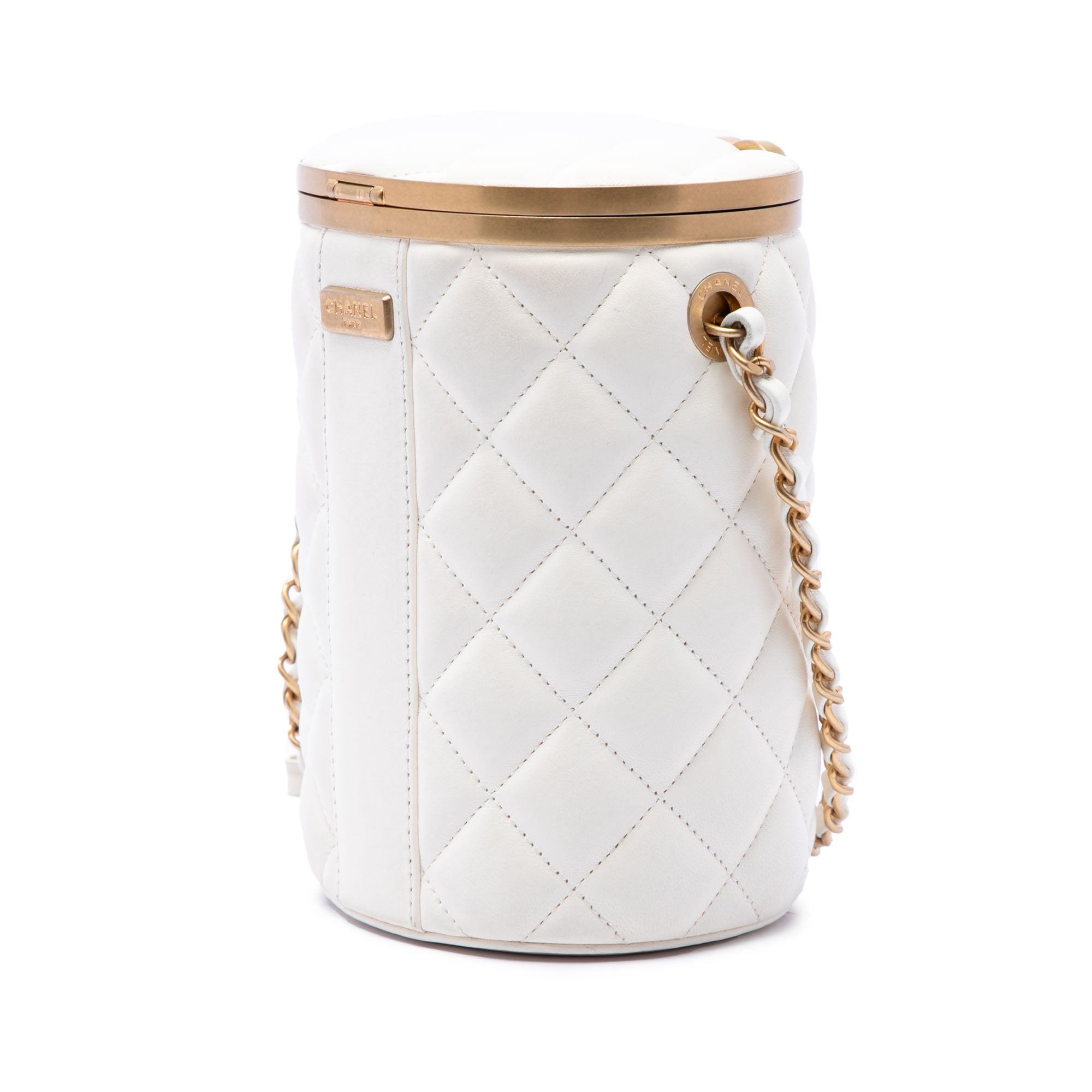 Chanel Small Quilted Lambskin Crown Box Bag - image 2