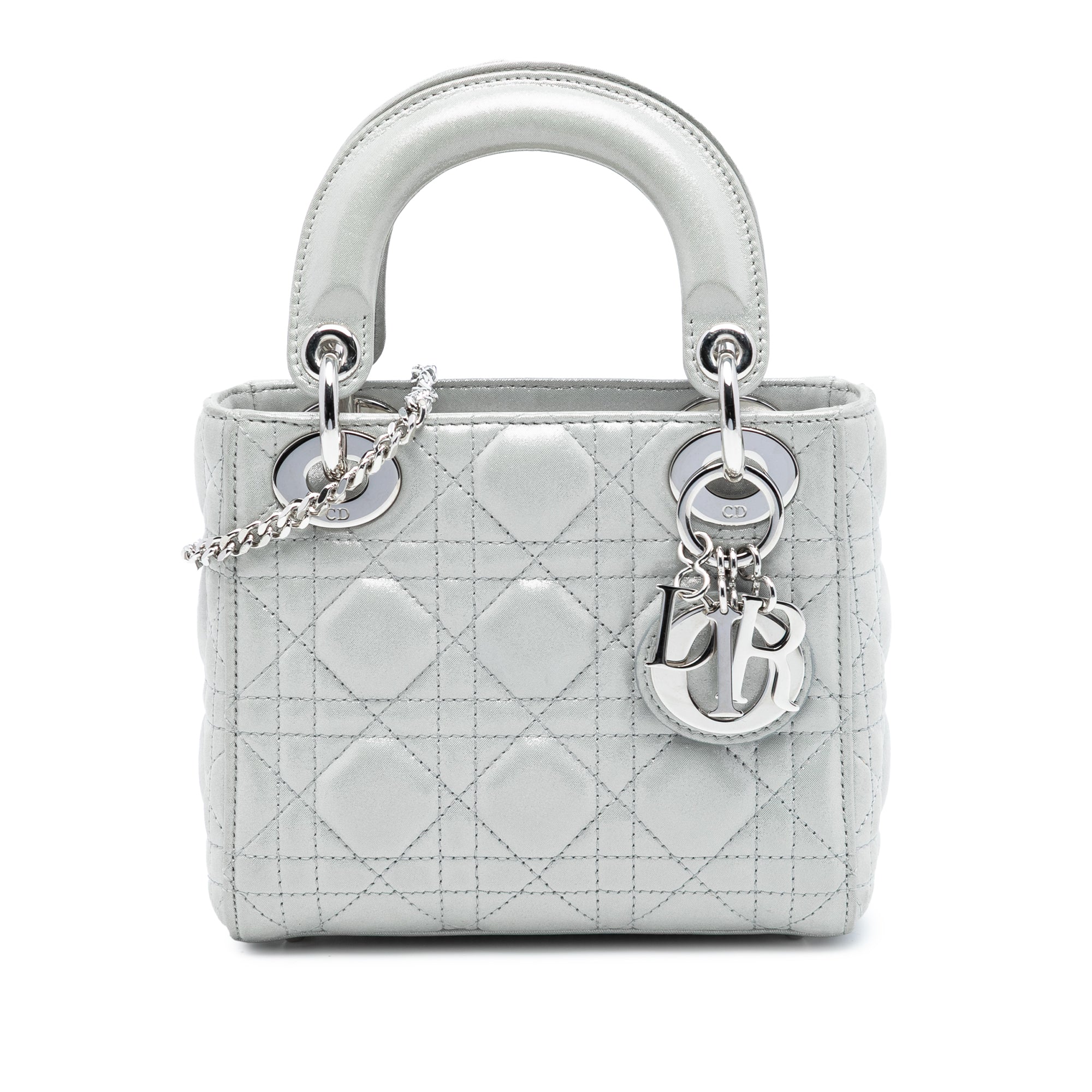 Dior Mini Iridescent Lambskin Cannage Lady Dior - image 1