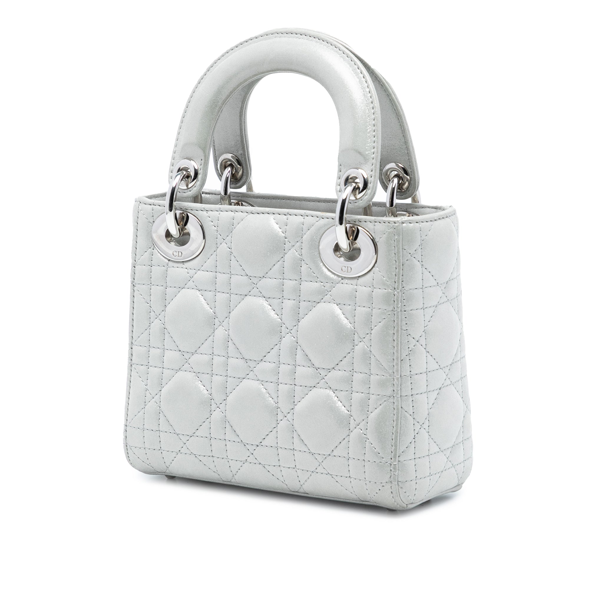 Dior Mini Iridescent Lambskin Cannage Lady Dior - image 2