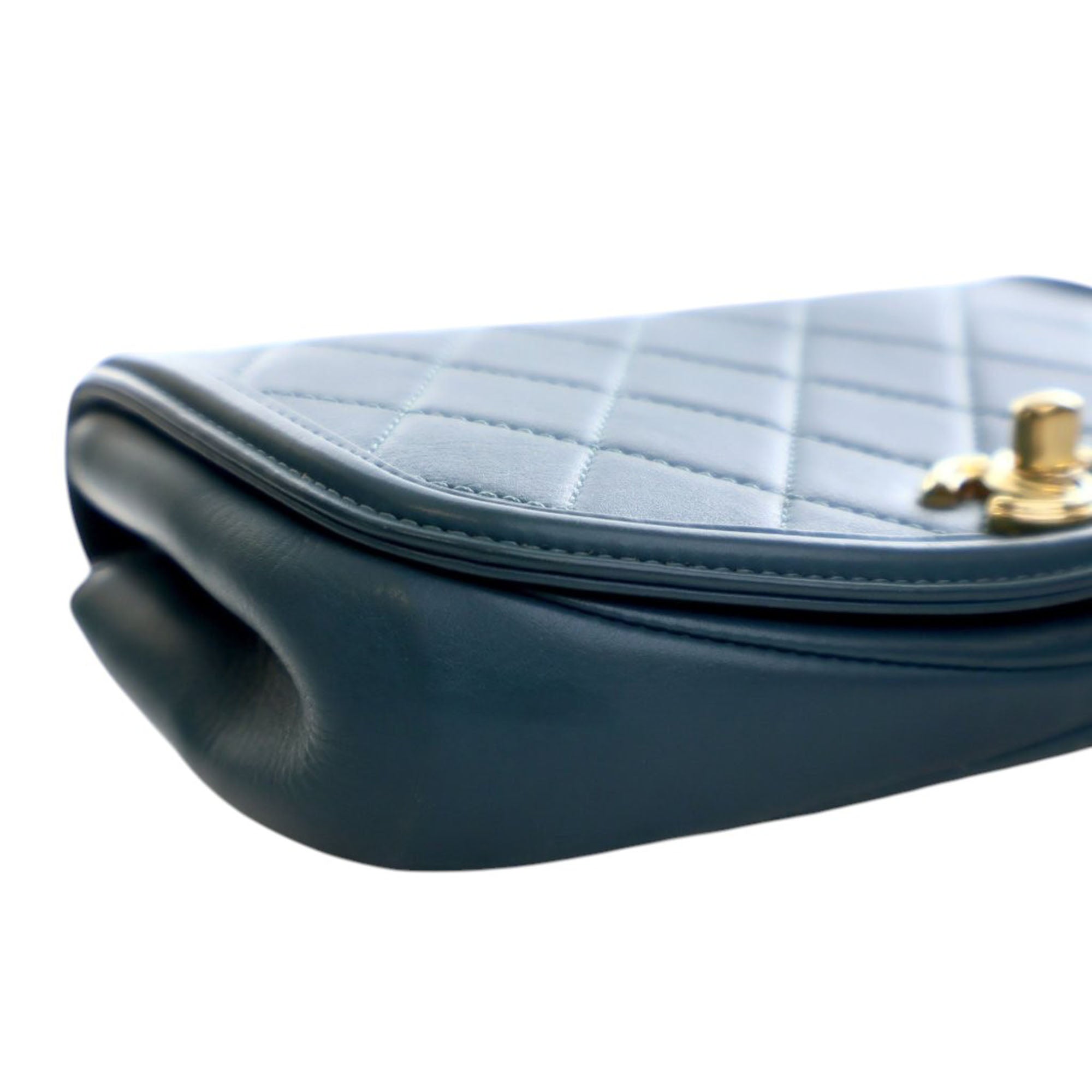 Chanel Mini Quilted Calfskin Underline Flap - image 12