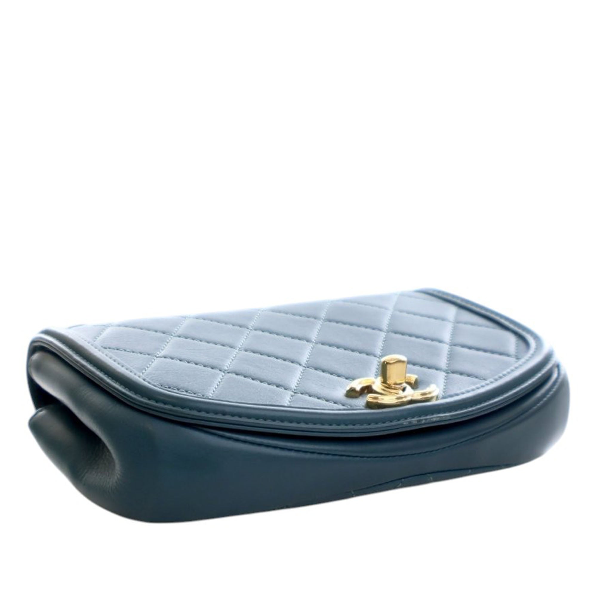 Chanel Mini Quilted Calfskin Underline Flap - image 14