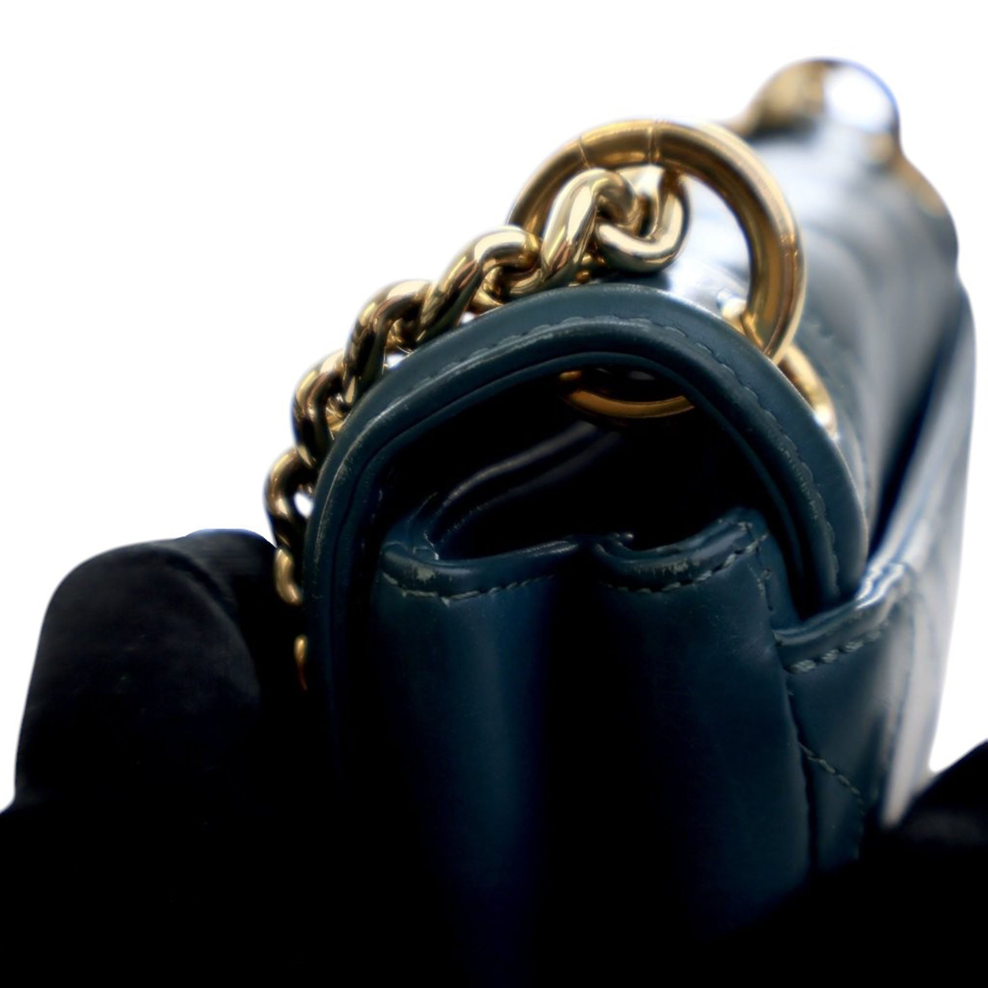 Chanel Mini Quilted Calfskin Underline Flap - image 6