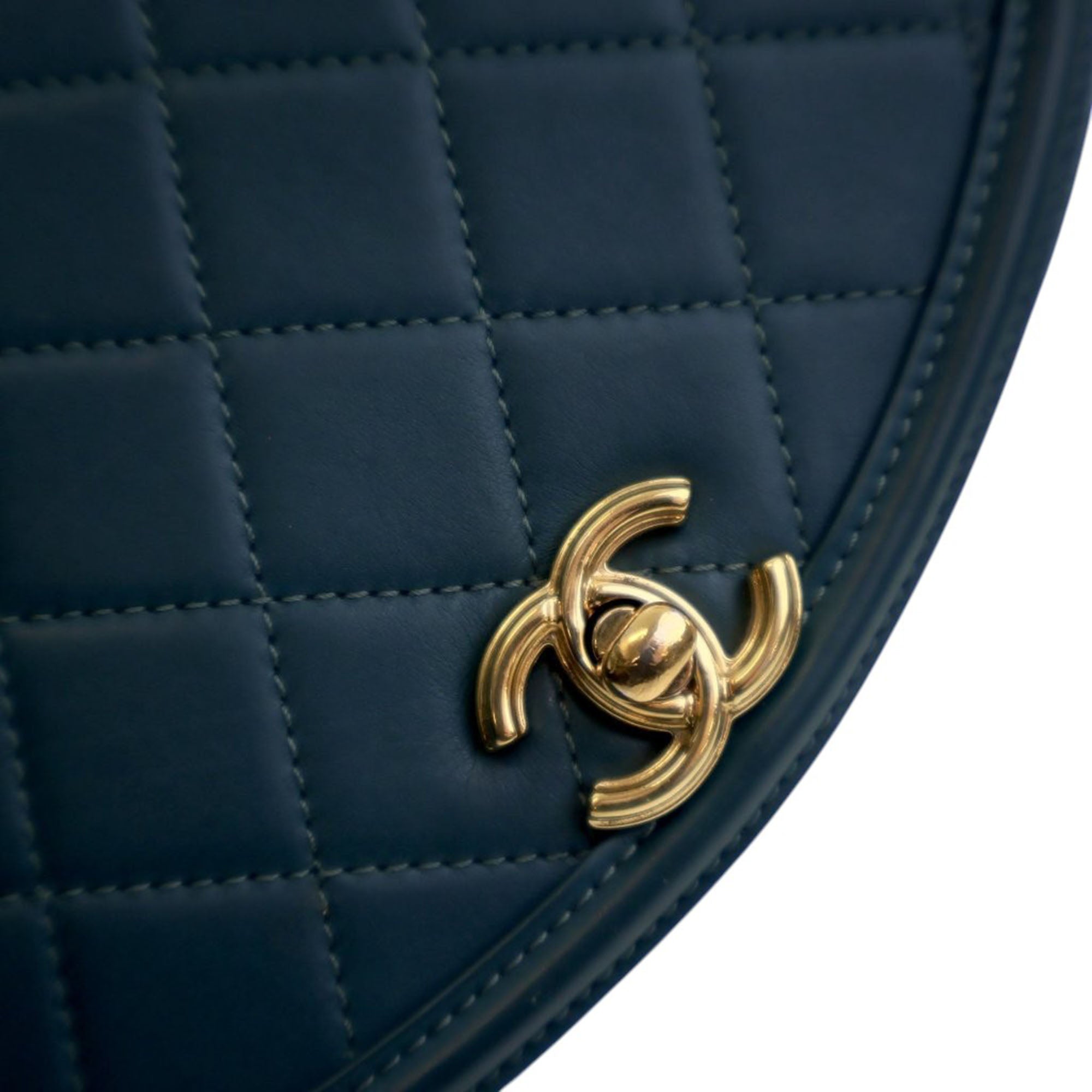 Chanel Mini Quilted Calfskin Underline Flap - image 8