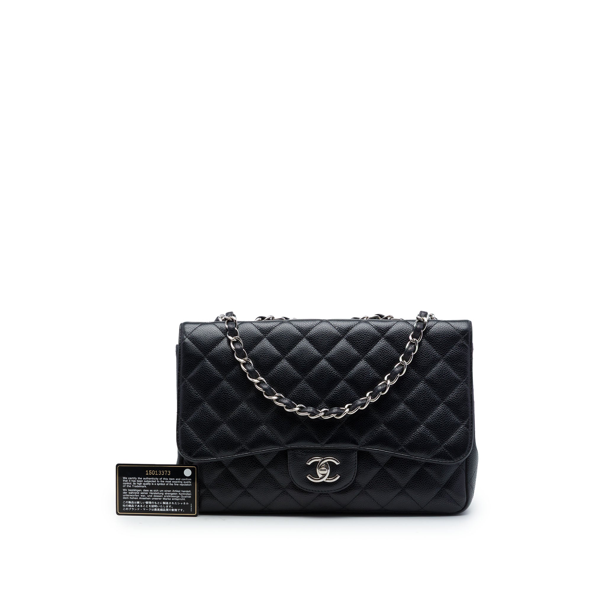 Chanel Jumbo Classic Caviar Single Flap - image 7
