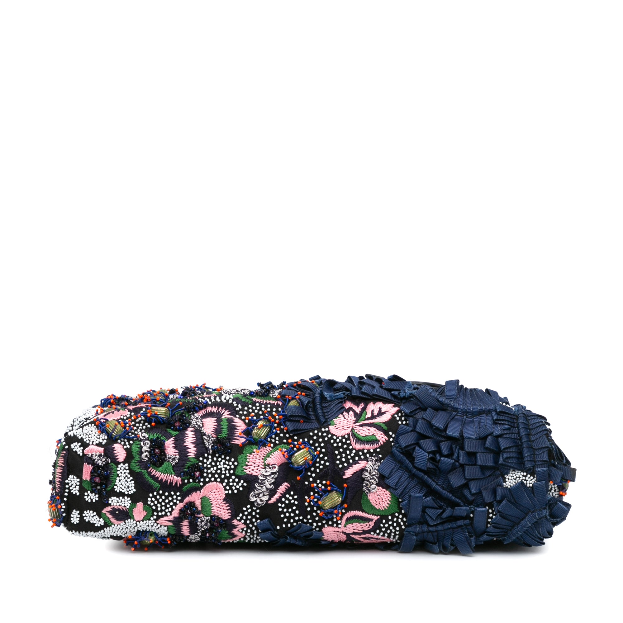 Dior Medium Beaded Ribbon Embroidered Floral Lady D Joy - image 3