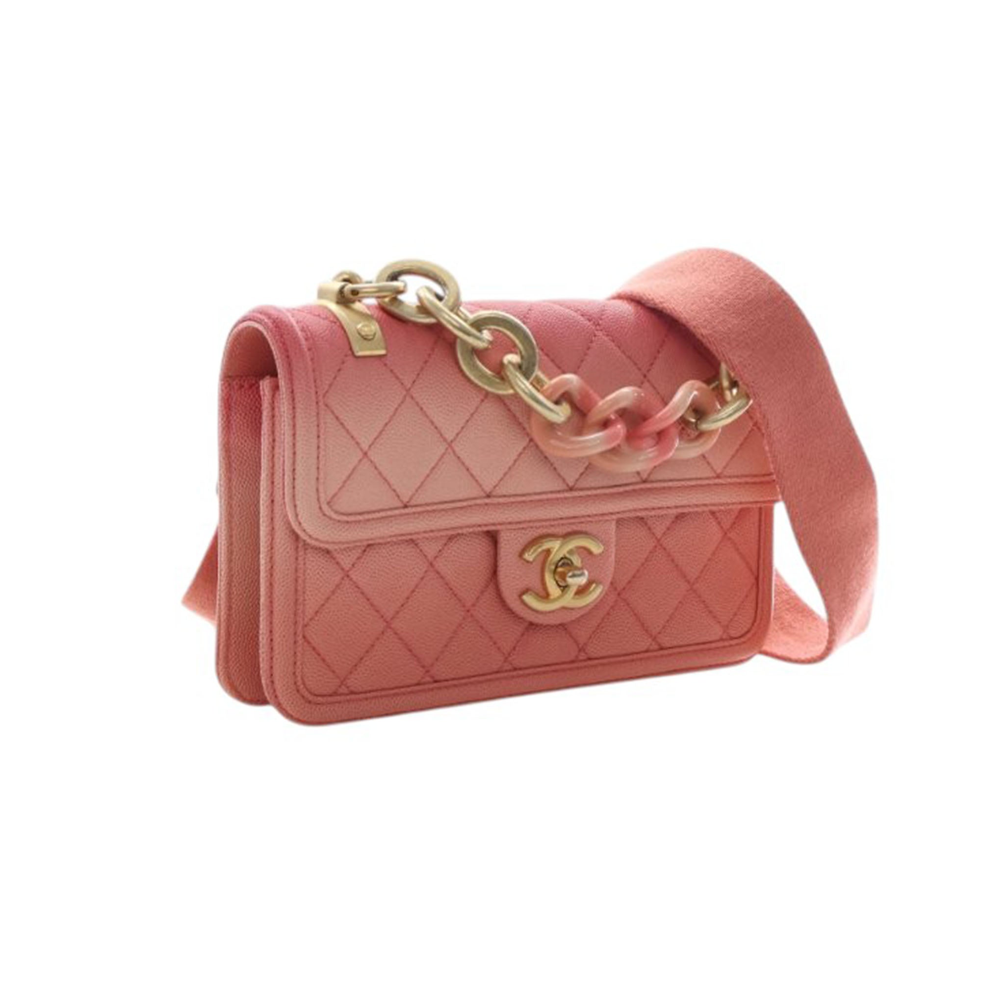 Chanel Small Quilted Caviar Sunset On The Sea Flap - image 4