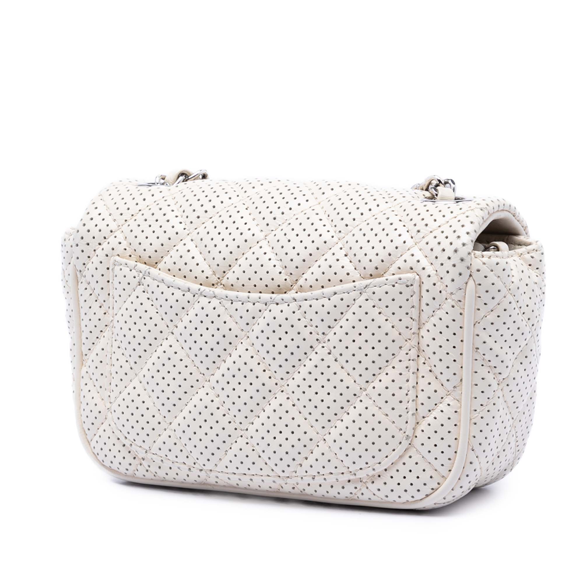 Chanel Mini Perforated Lambskin Punch Flap - image 2