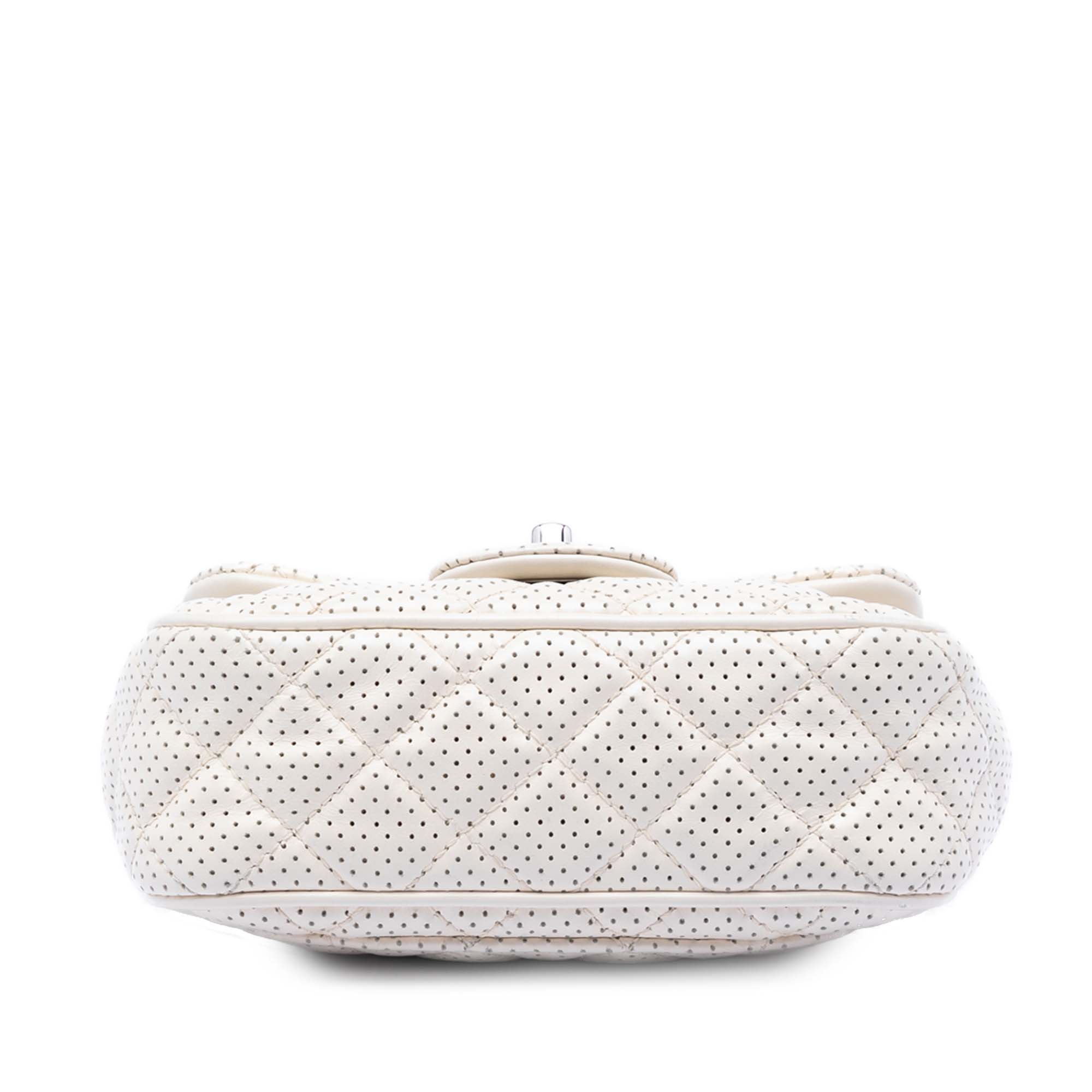 Chanel Mini Perforated Lambskin Punch Flap - image 3